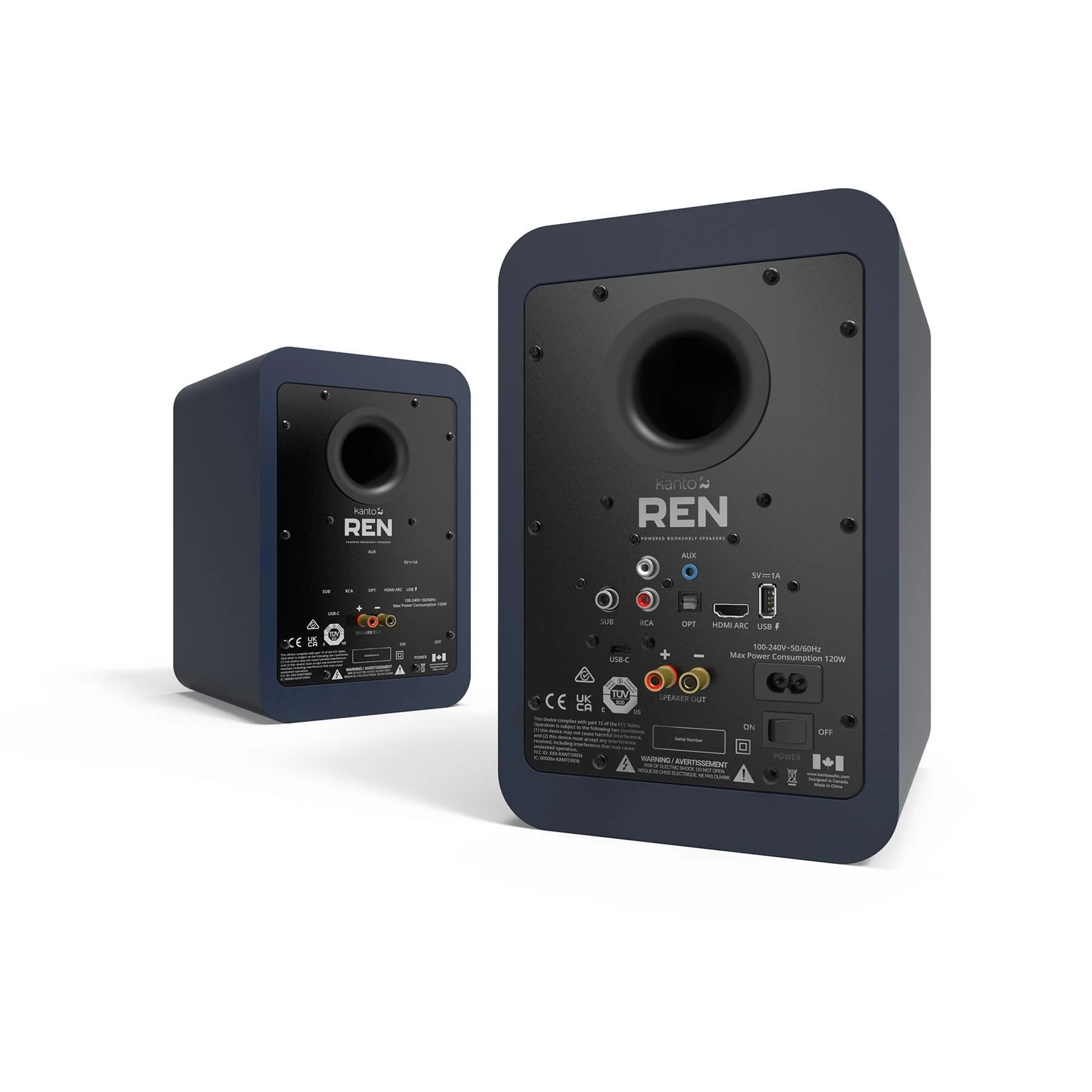Kanto REN Powered Speakers with HDMI ARC, USB-C and Bluetooth 5.3 - Clearance / Open Box - Image 13