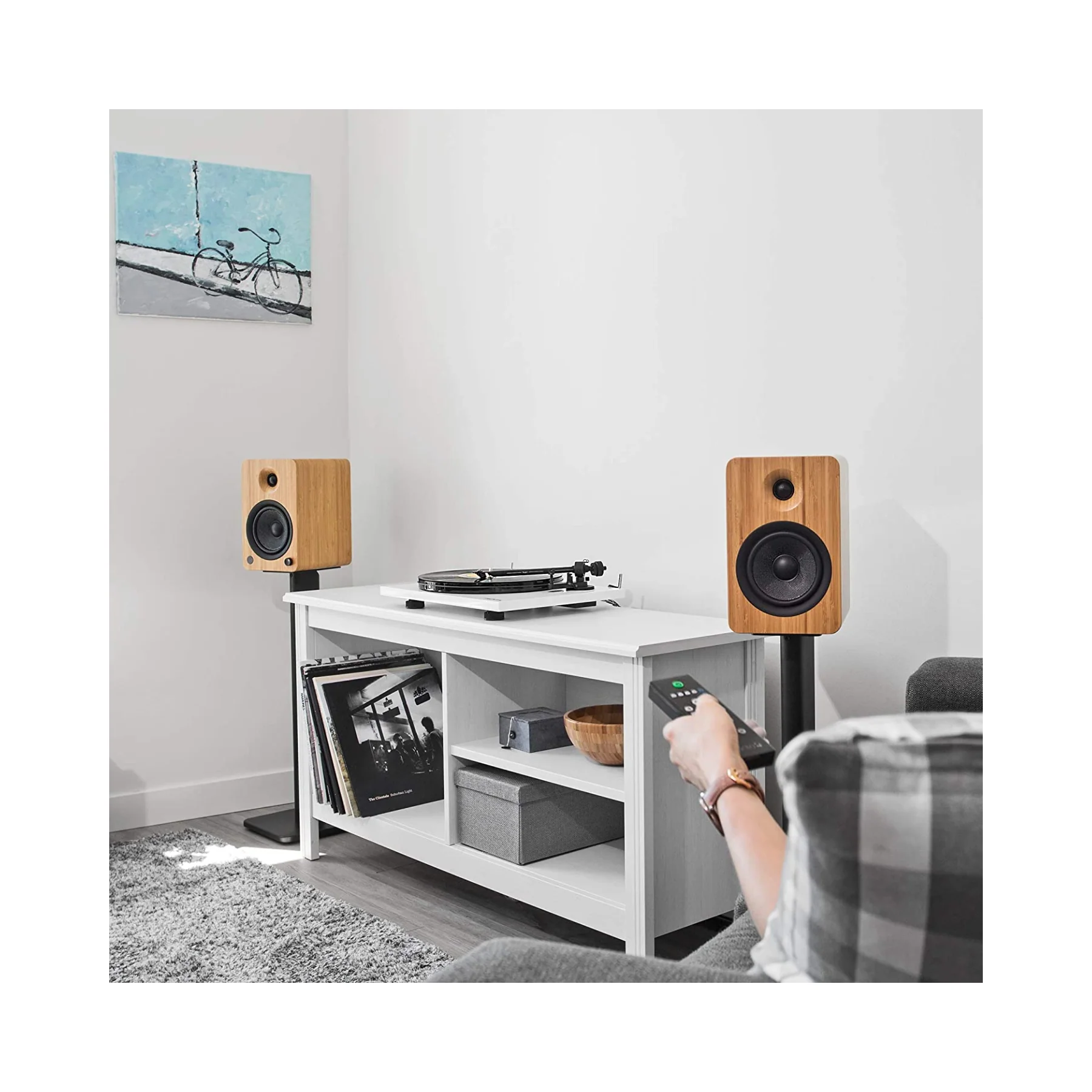 Kanto SP26PL - 26" Bookshelf Speaker Floor Stands (Black) - Clearance / Open Box - Image 7