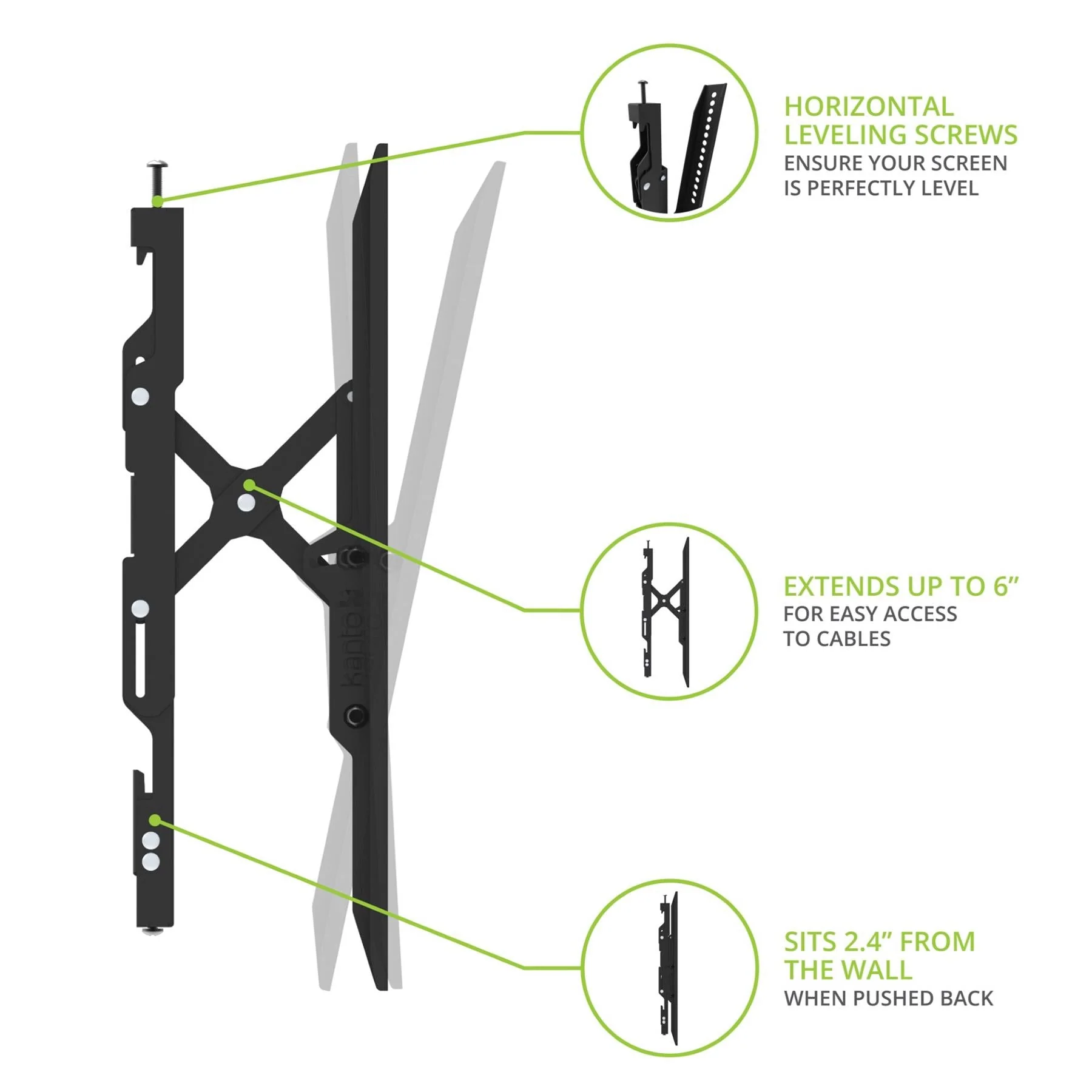 Kanto TE300 Extend & Tilt TV Wall Mount - Image 4