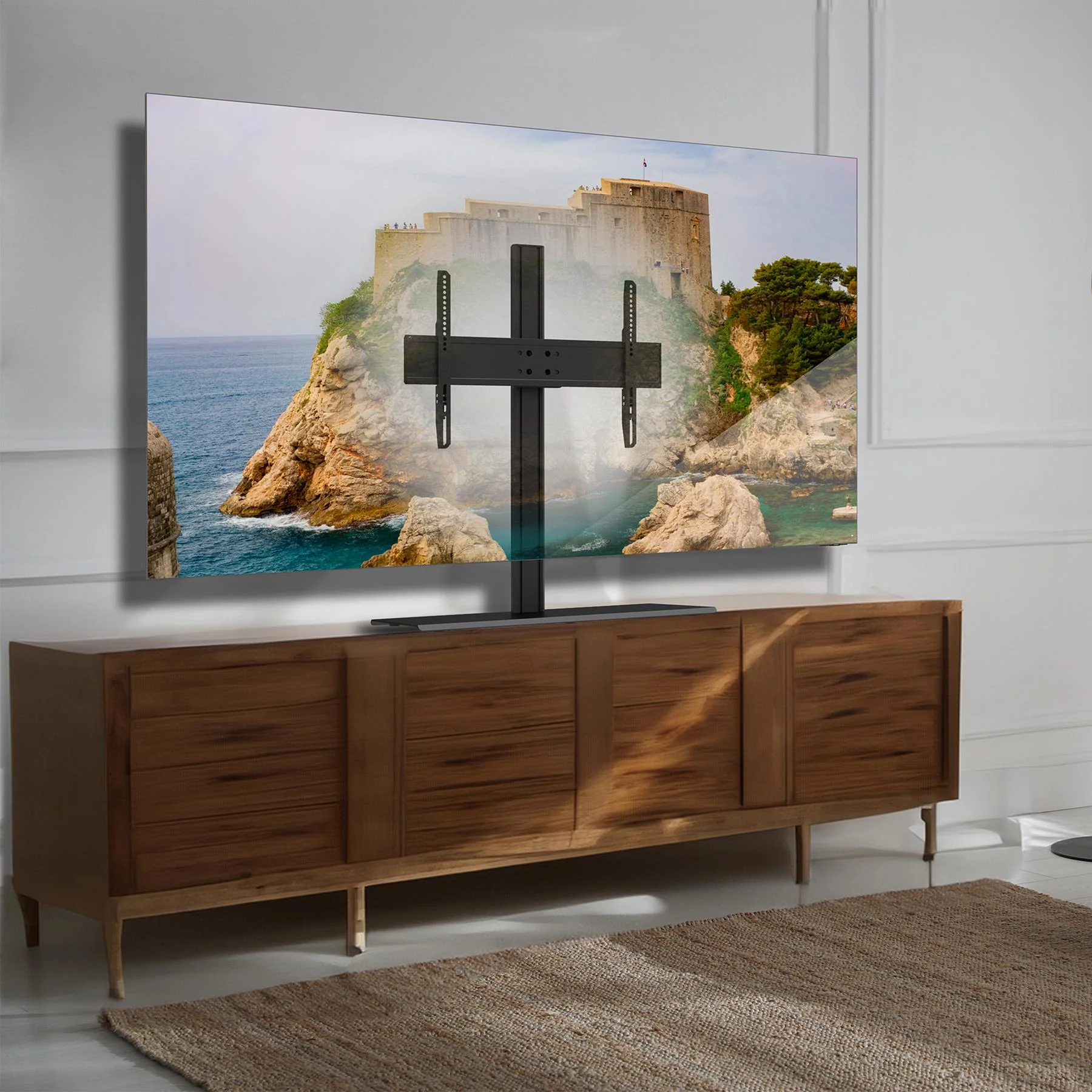 Kanto TTS140 Height Adjustable Tabletop TV Stand - Image 4