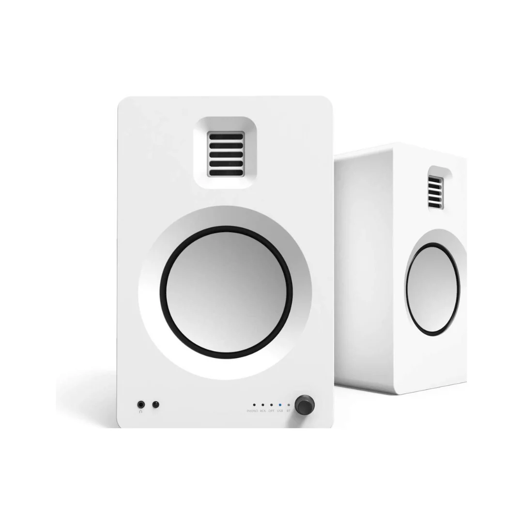 Kanto TUK Powered Speakers with USB DAC, Phono Preamp, Bluetooth 4.2, and Headphone Out - Clearance / Open Box