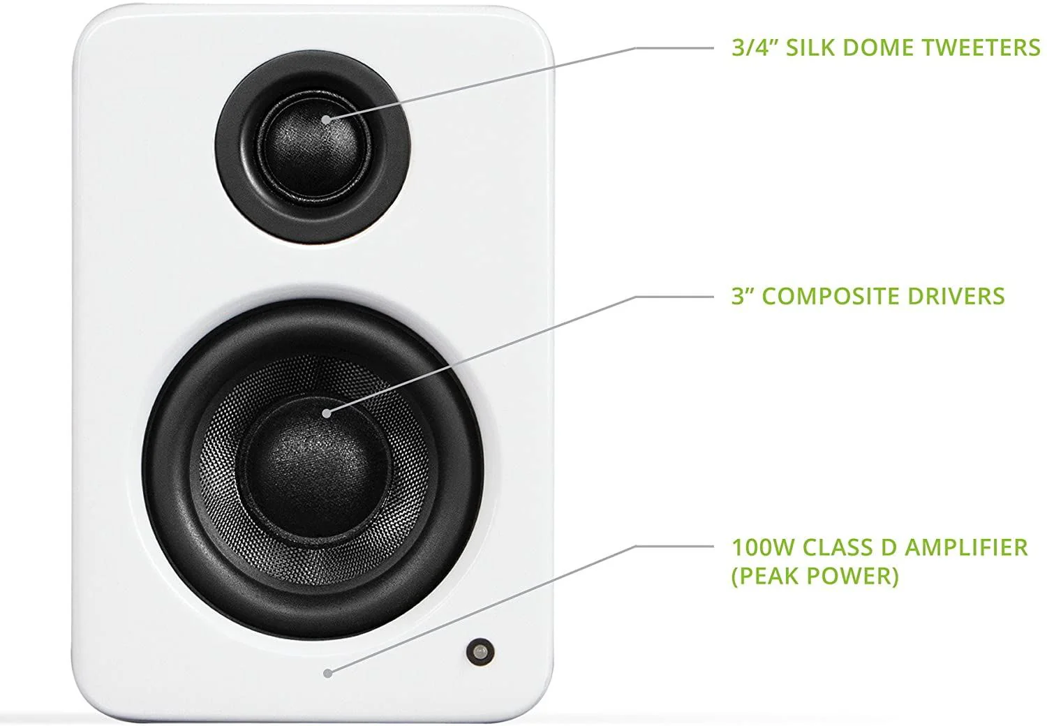 Kanto YU2 Powered Desktop Speakers for Gaming and Home Office with Built-In DAC - Clearance / Open Box - Image 4