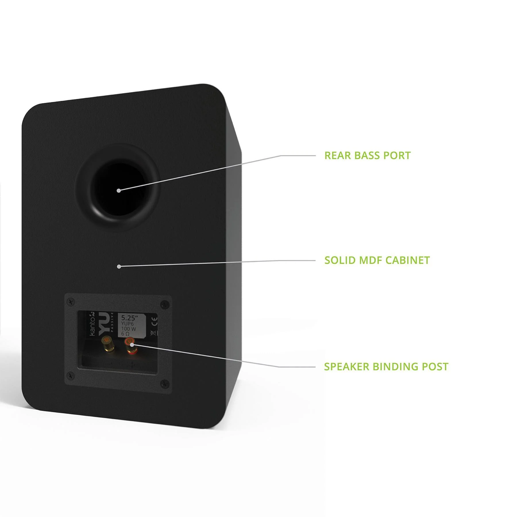 Kanto YUP6 Passive Bookshelf Speakers (Pair) - Image 14