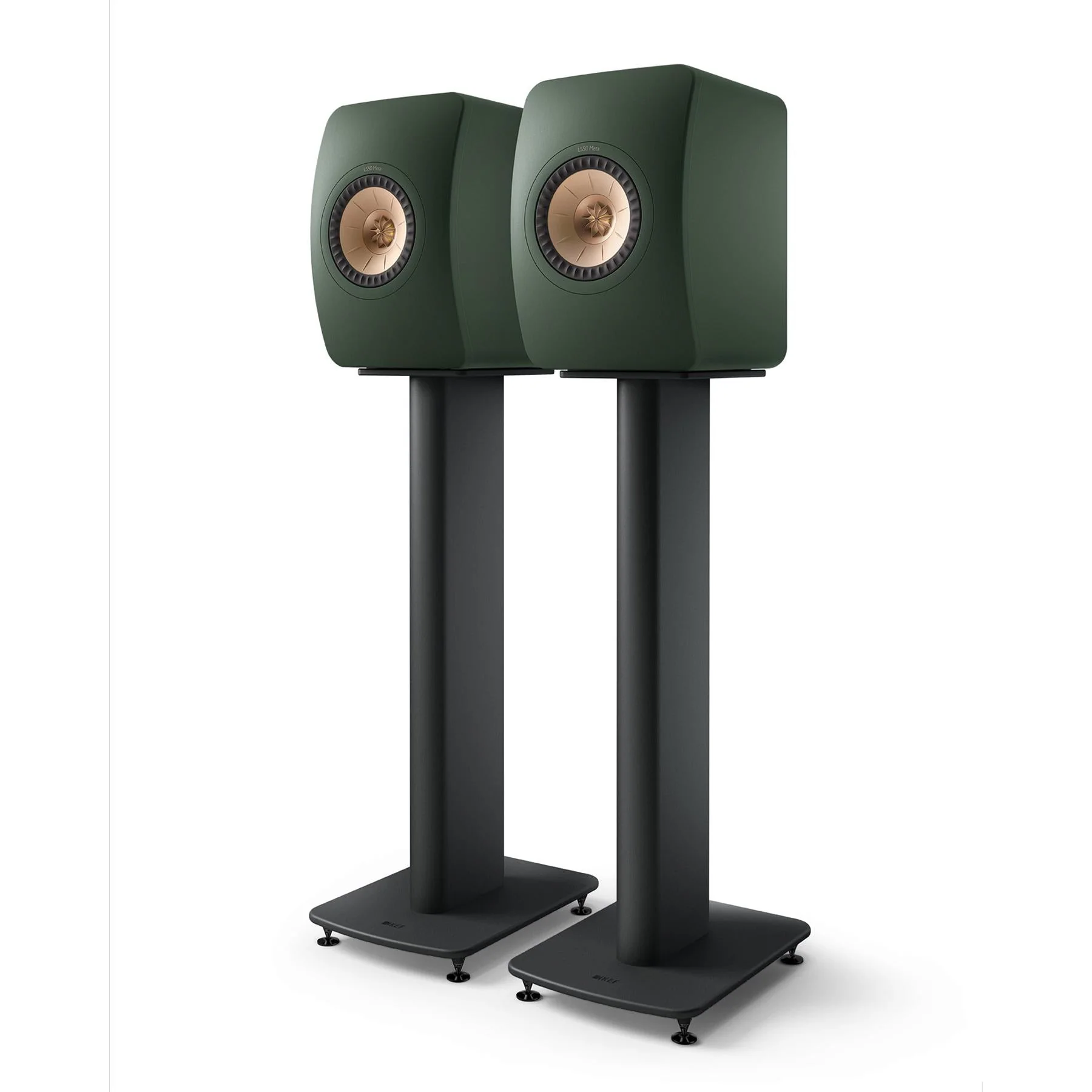 KEF LS50 Meta Bookshelf Speakers - Moss Green Pair - Image 8