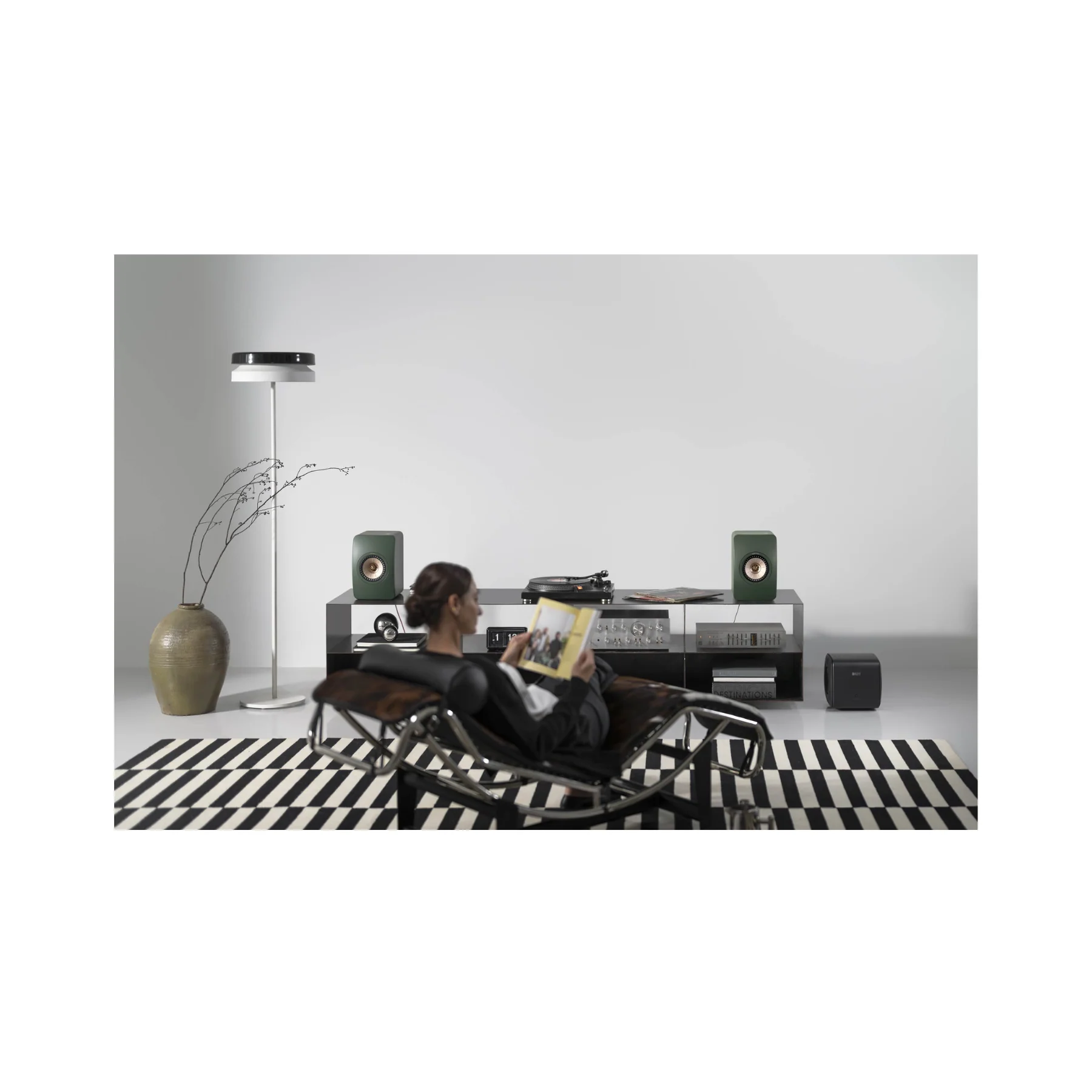 KEF LS50 Meta Bookshelf Speakers - Moss Green Pair - Clearance / Open Box - Image 8
