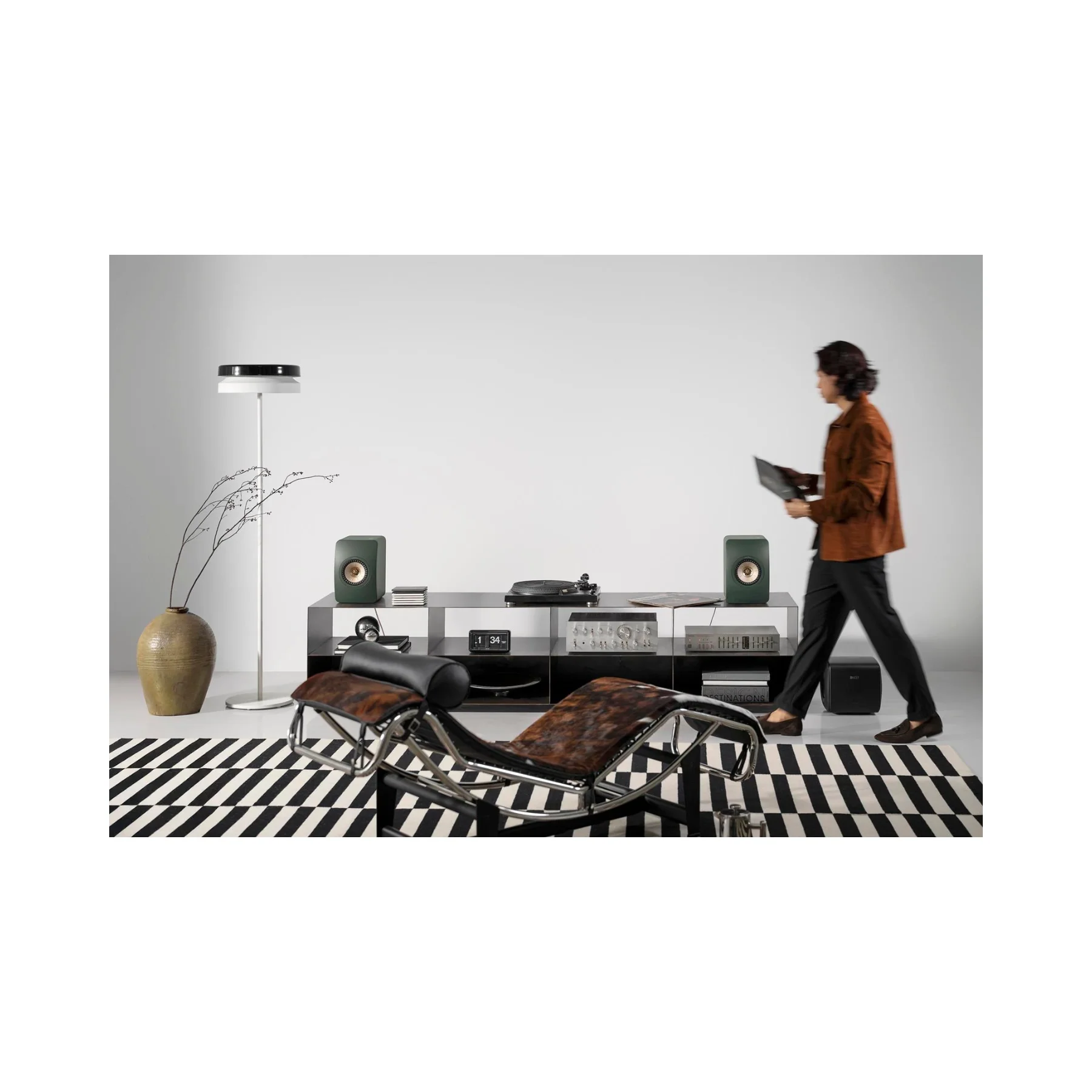 KEF LS50 Meta Bookshelf Speakers - Moss Green Pair - Clearance / Open Box - Image 9