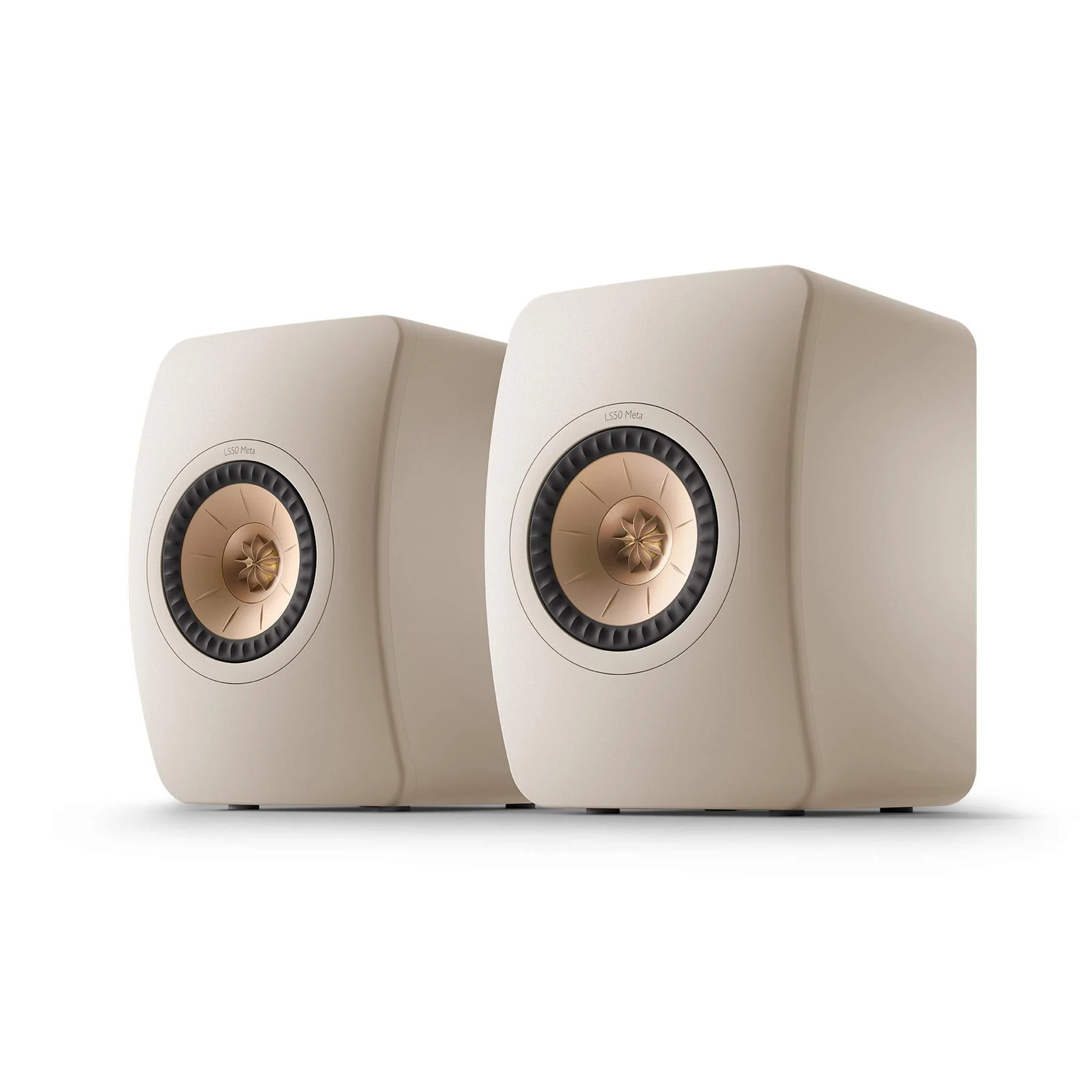 KEF LS50 Meta Bookshelf Speakers - Sandshell Pair