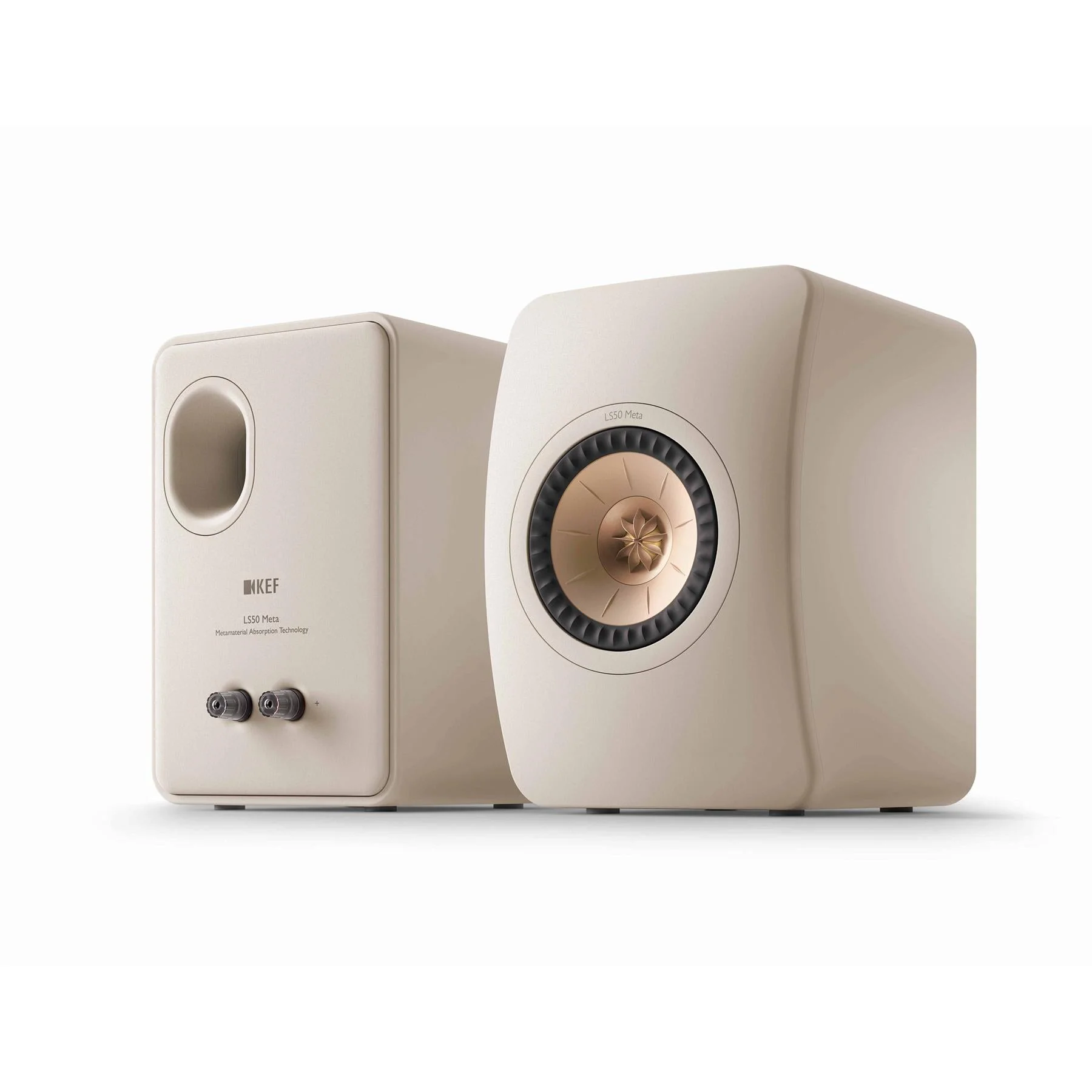 KEF LS50 Meta Bookshelf Speakers - Sandshell Pair - Image 2