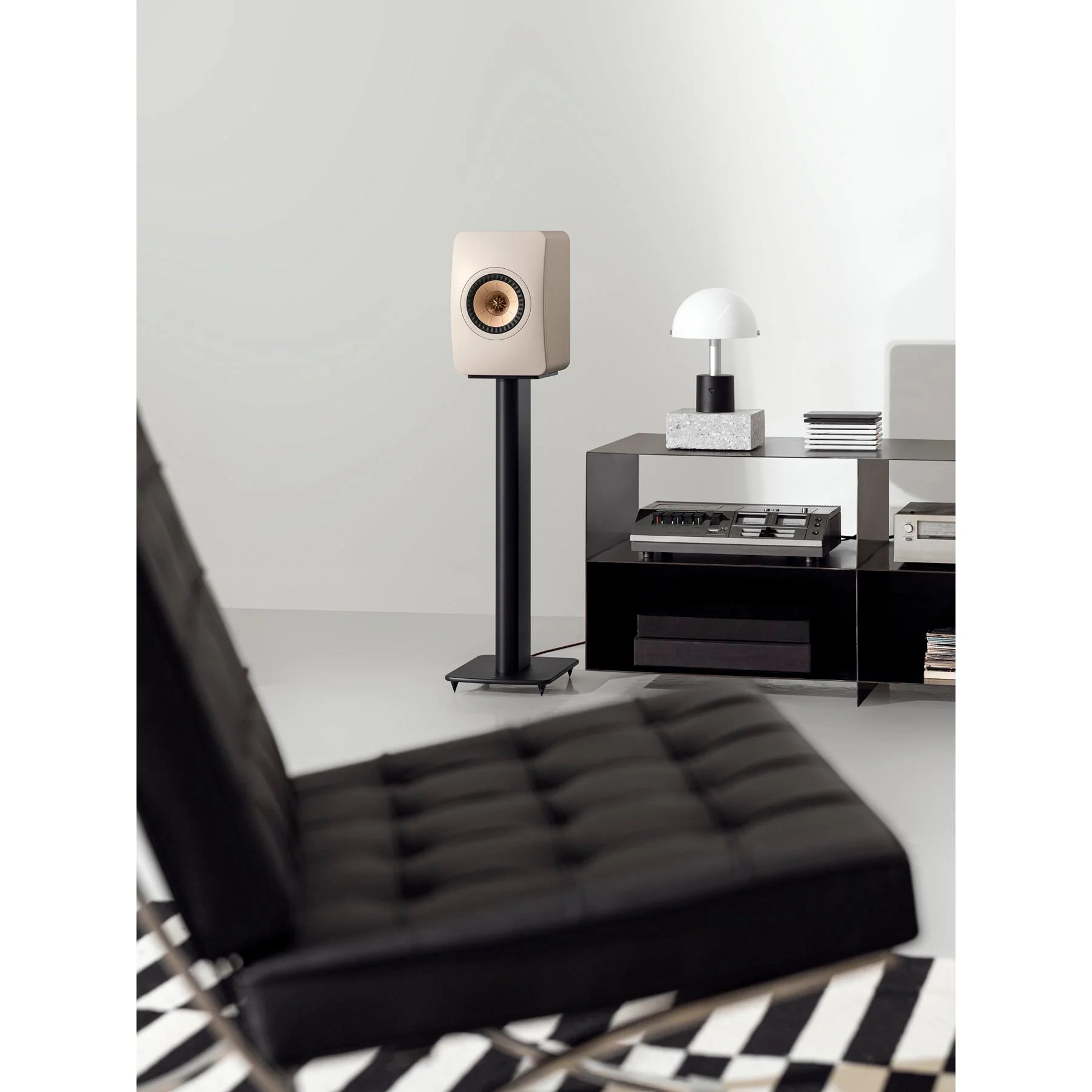 KEF LS50 Meta Bookshelf Speakers - Sandshell Pair - Image 6
