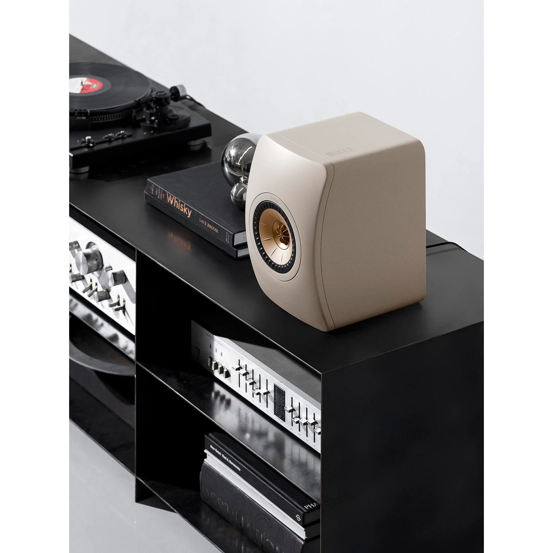 KEF LS50 Meta Bookshelf Speakers - Sandshell Pair - Image 7