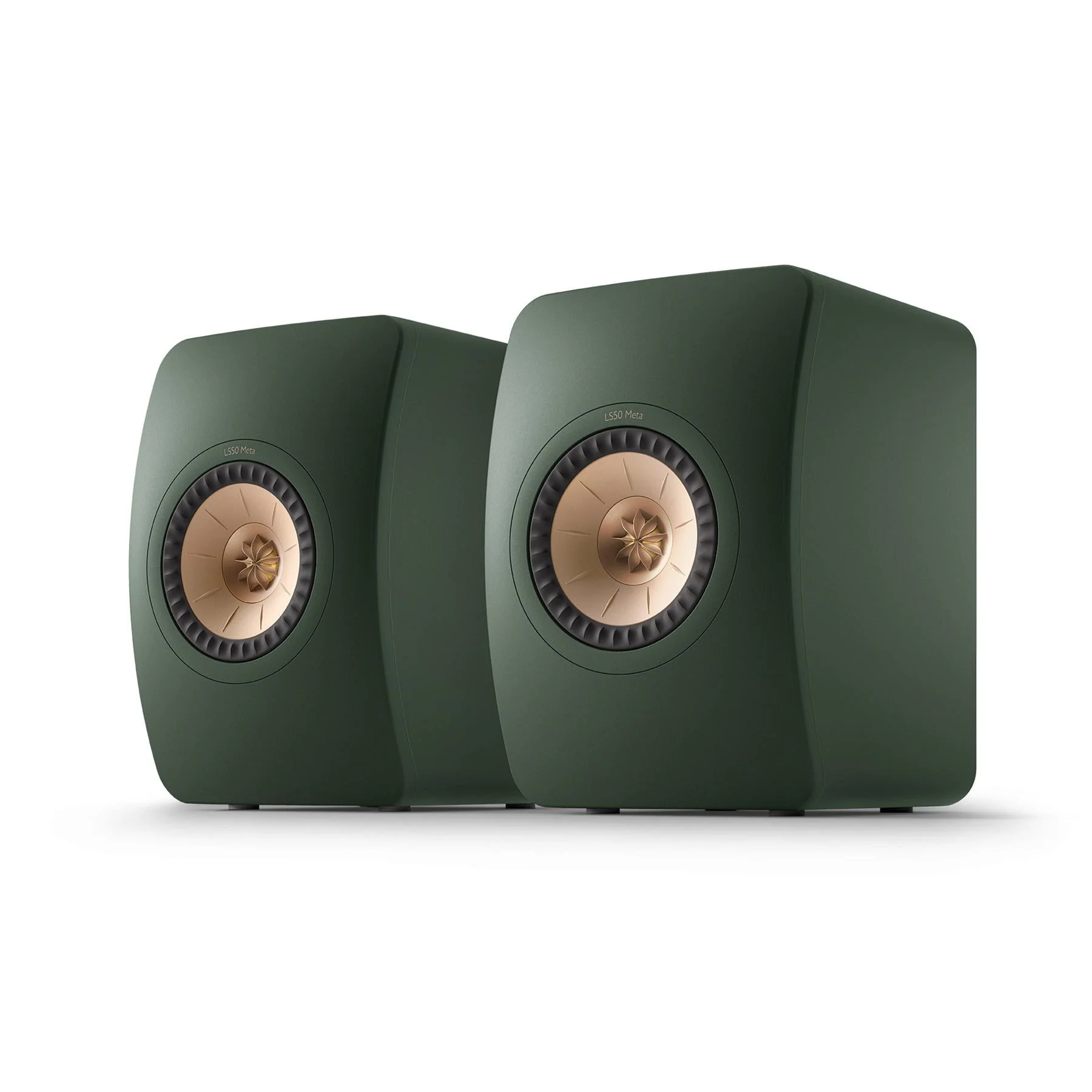KEF LS50 Wireless II Bookshelf Speakers - Moss Green Pair