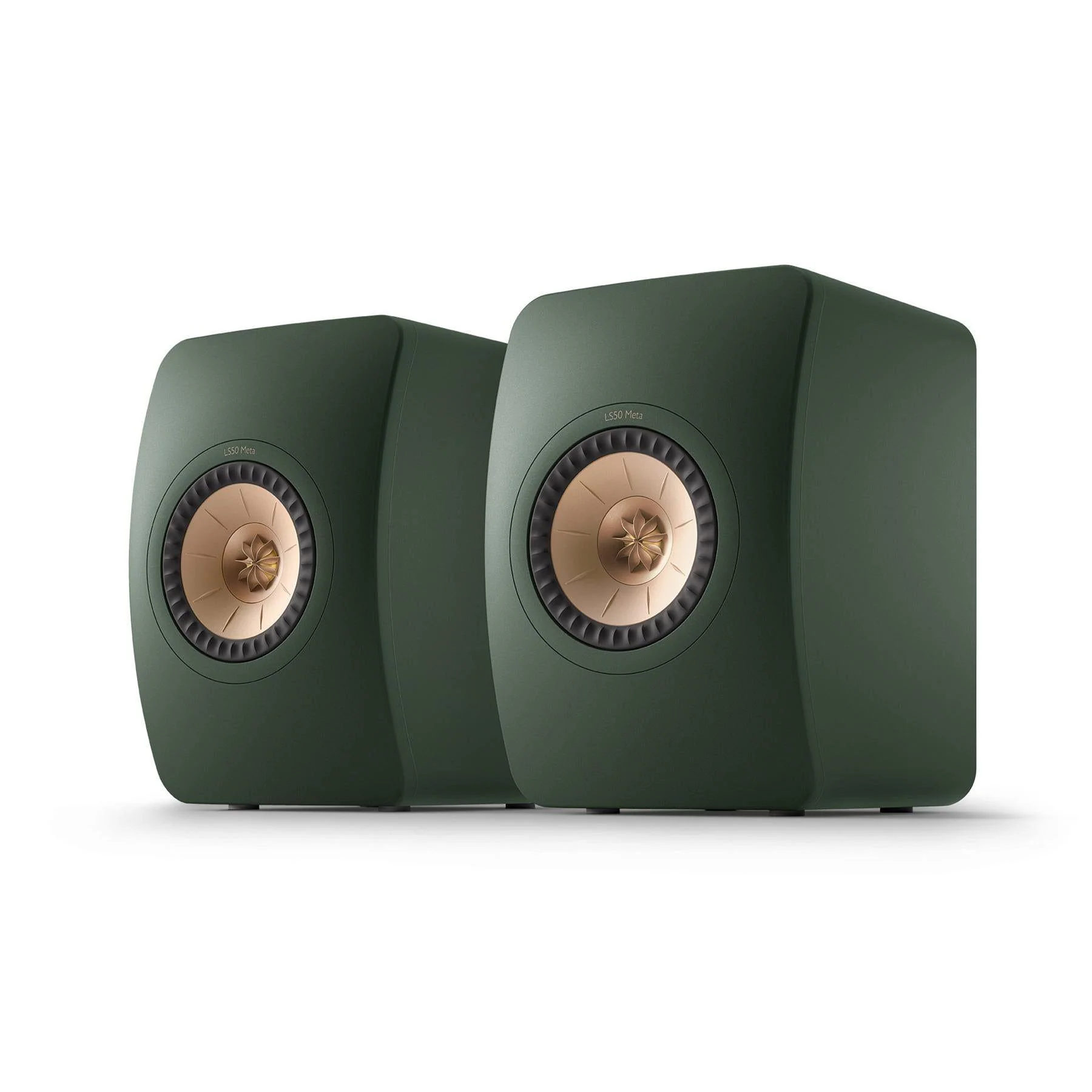 KEF LS50 Wireless II Bookshelf Speakers - Moss Green Pair - Clearance / Open Box