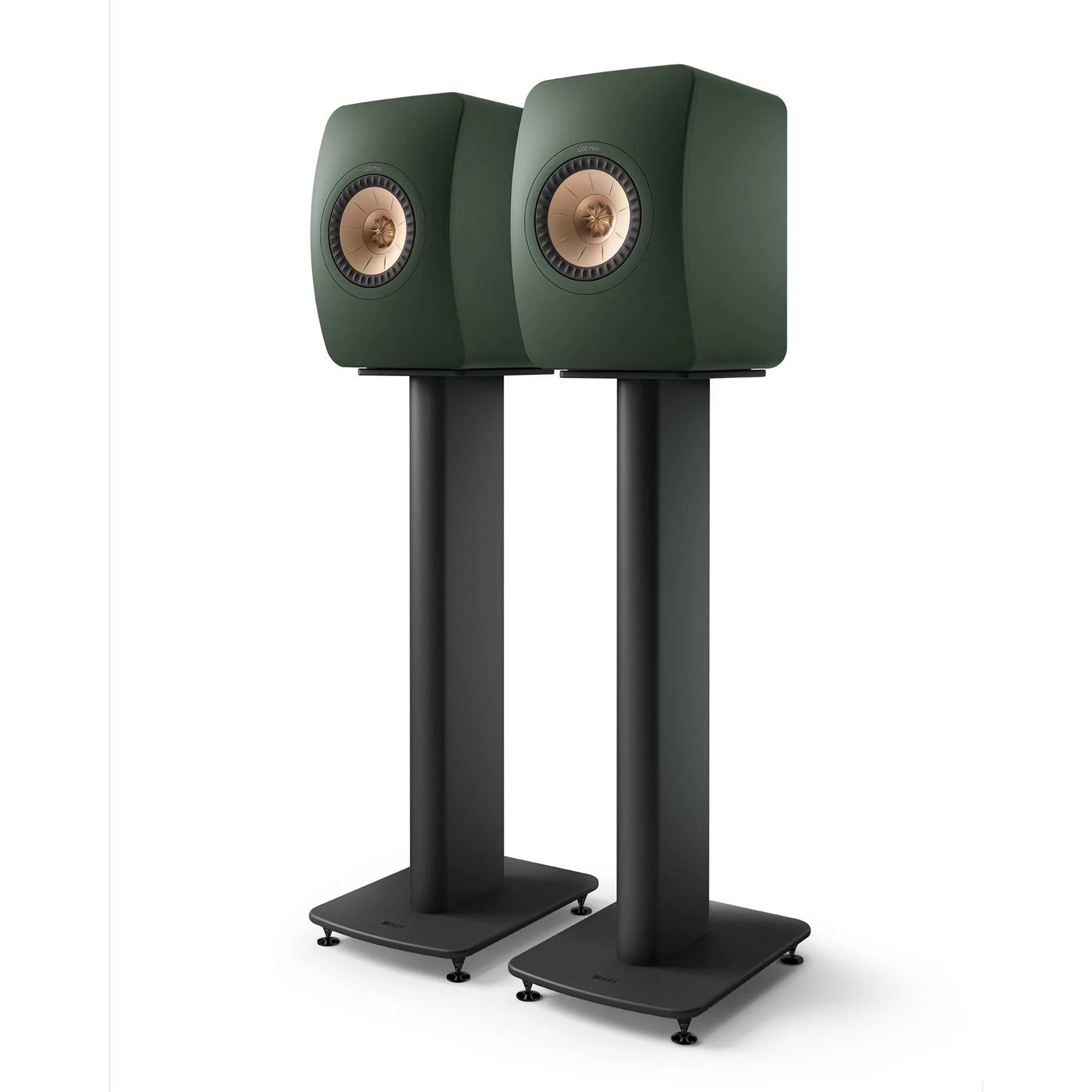KEF LS50 Wireless II Bookshelf Speakers - Moss Green Pair - Clearance / Open Box - Image 3