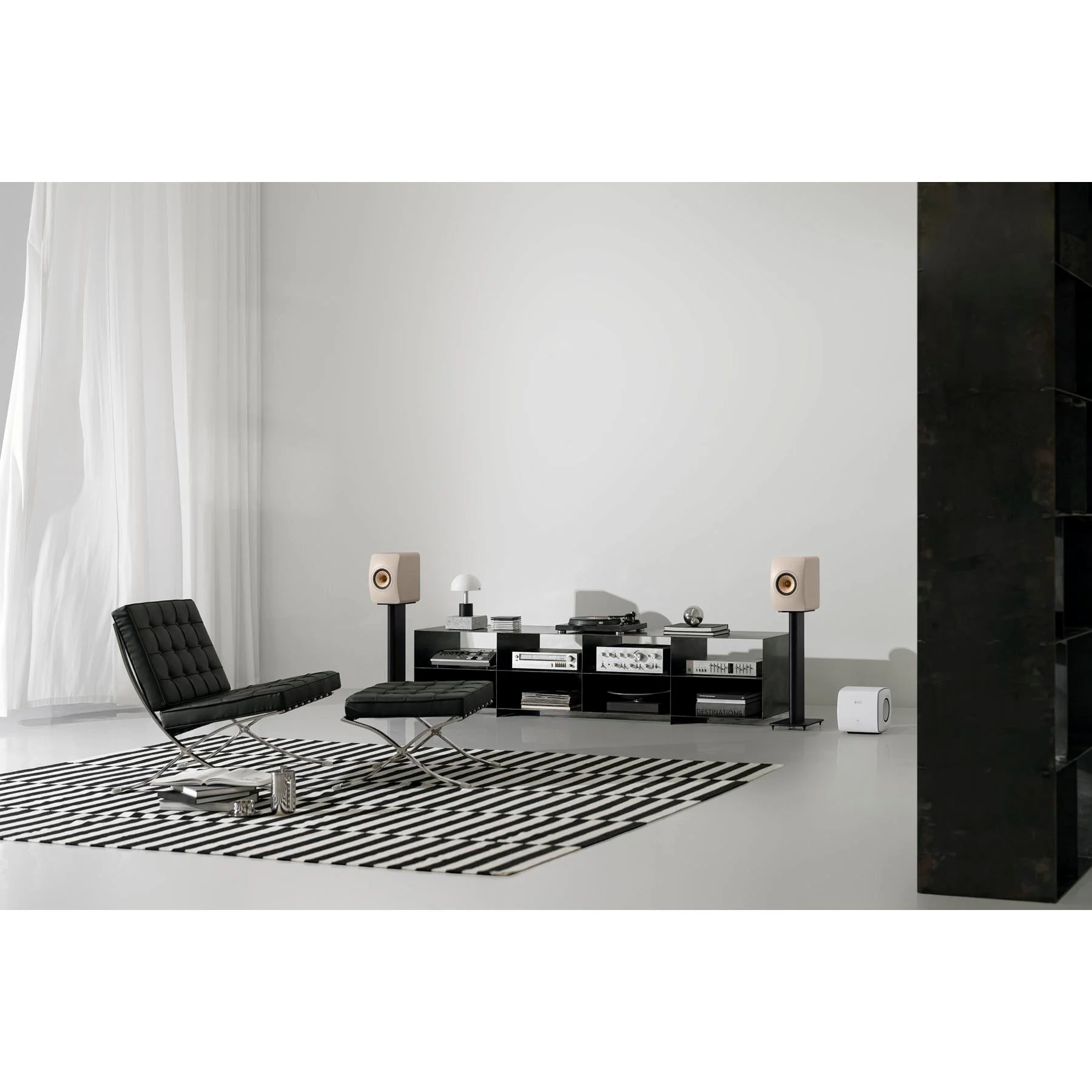 KEF LS50 Wireless II Bookshelf Speakers - Sandshell Pair - Image 4
