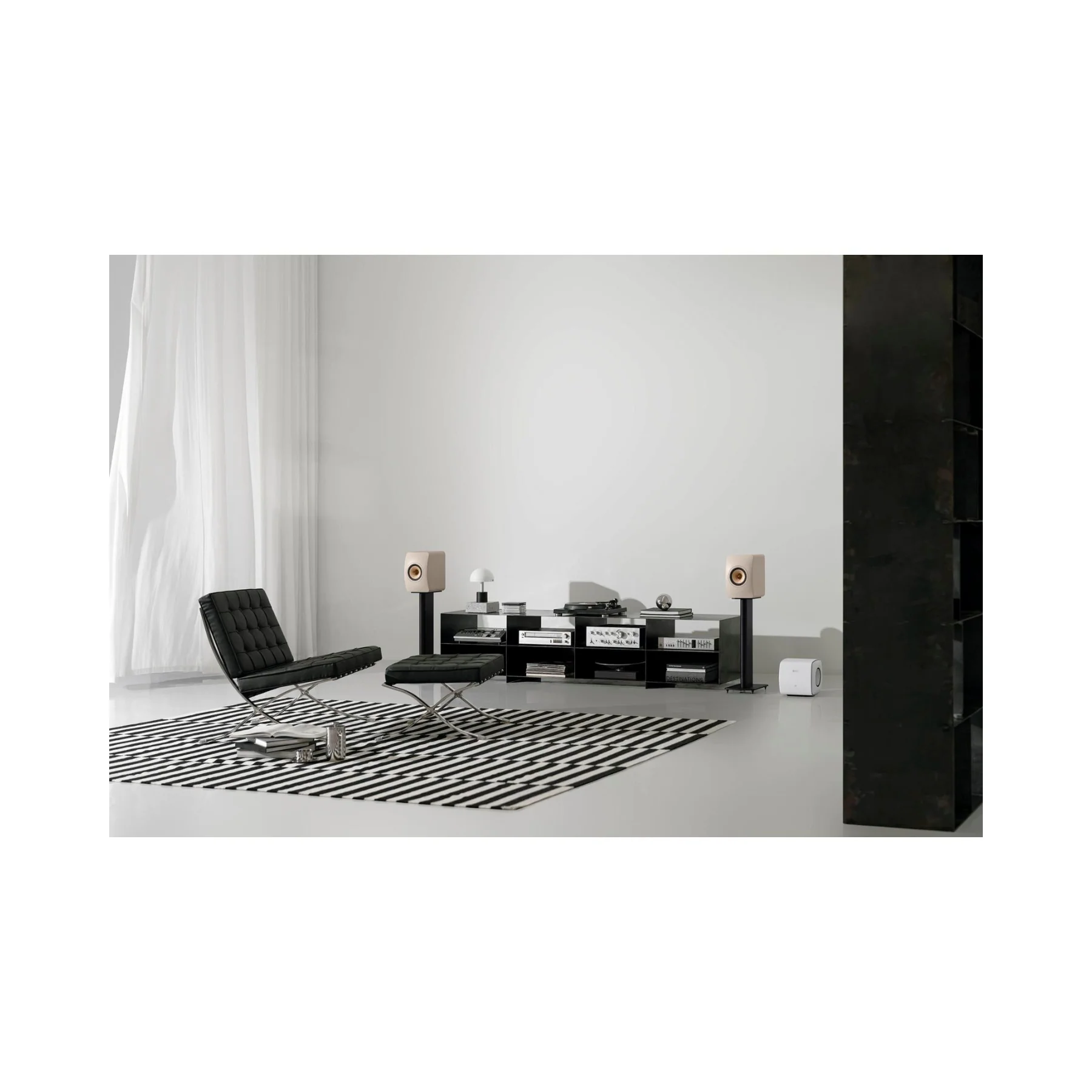 KEF LS50 Wireless II Bookshelf Speakers - Sandshell Pair - Clearance / Open Box - Image 4