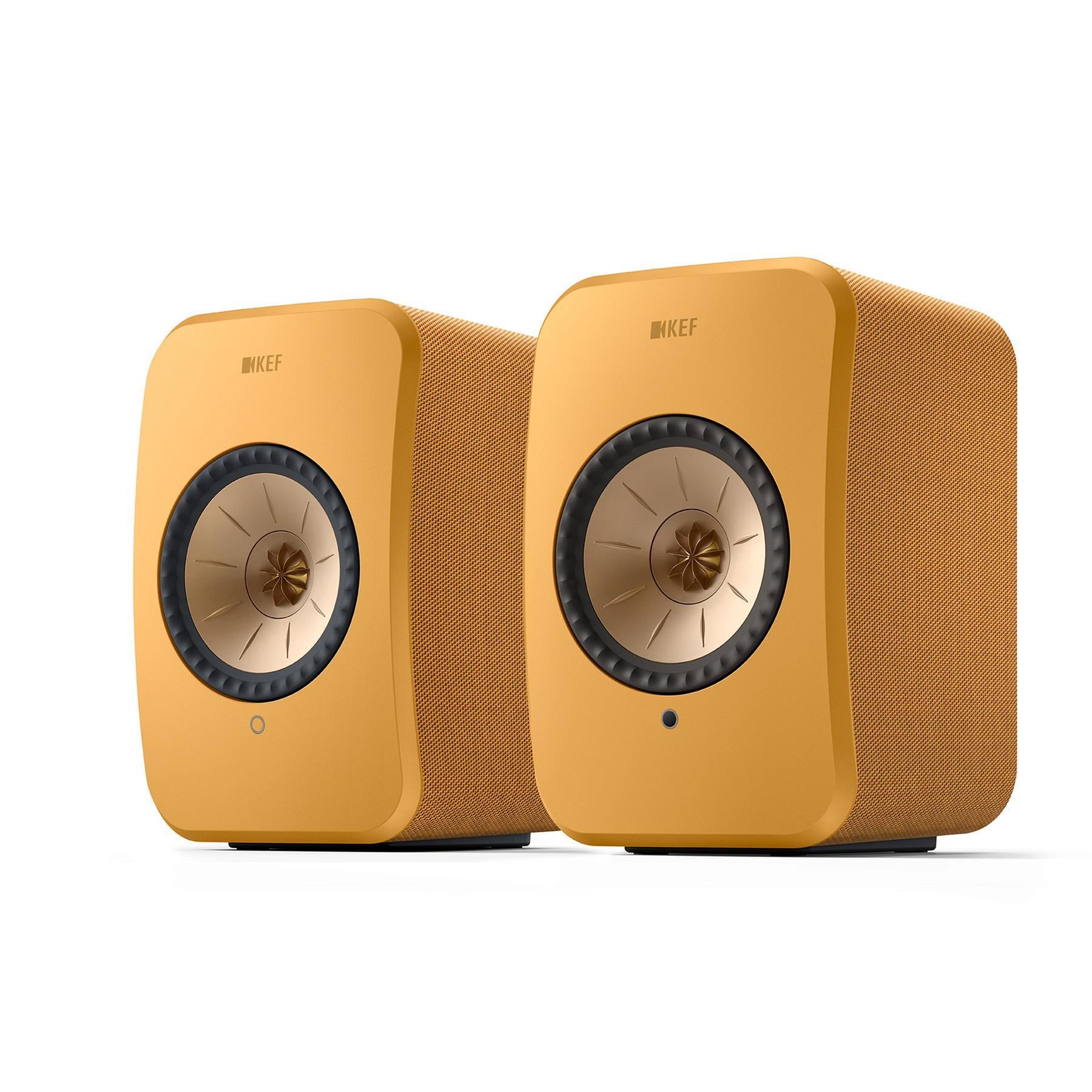 KEF LSX II Wireless HiFi Speakers - Amber Haze