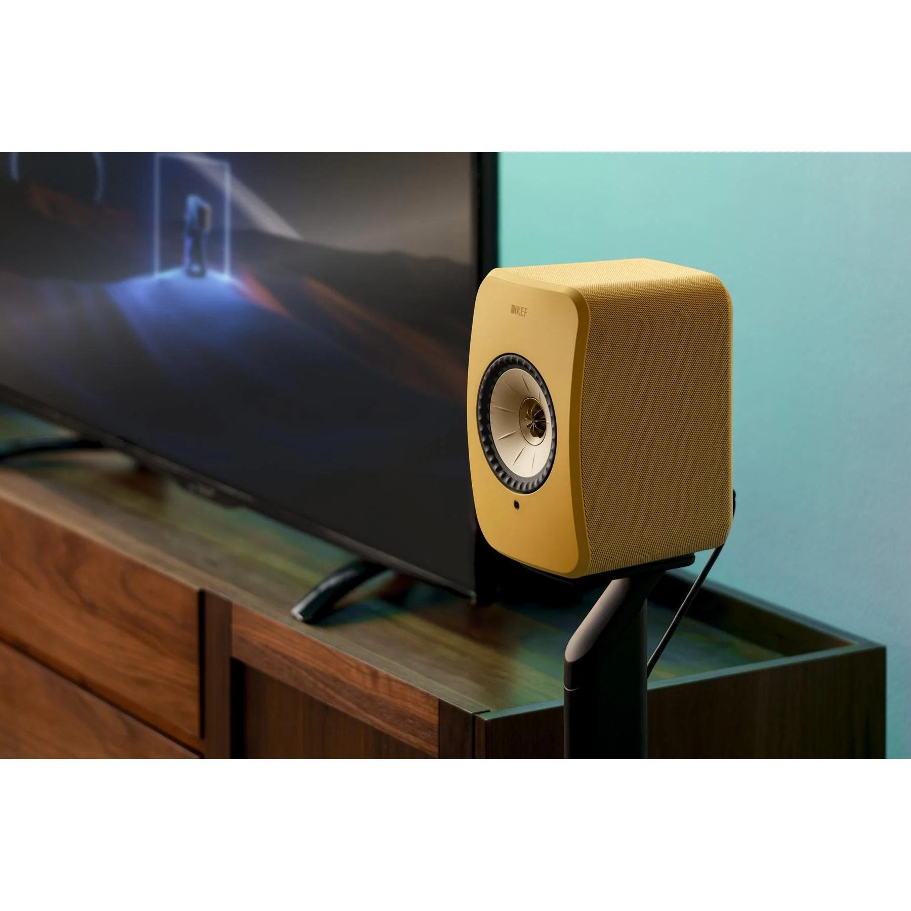 KEF LSX II Wireless HiFi Speakers - Amber Haze - Image 5