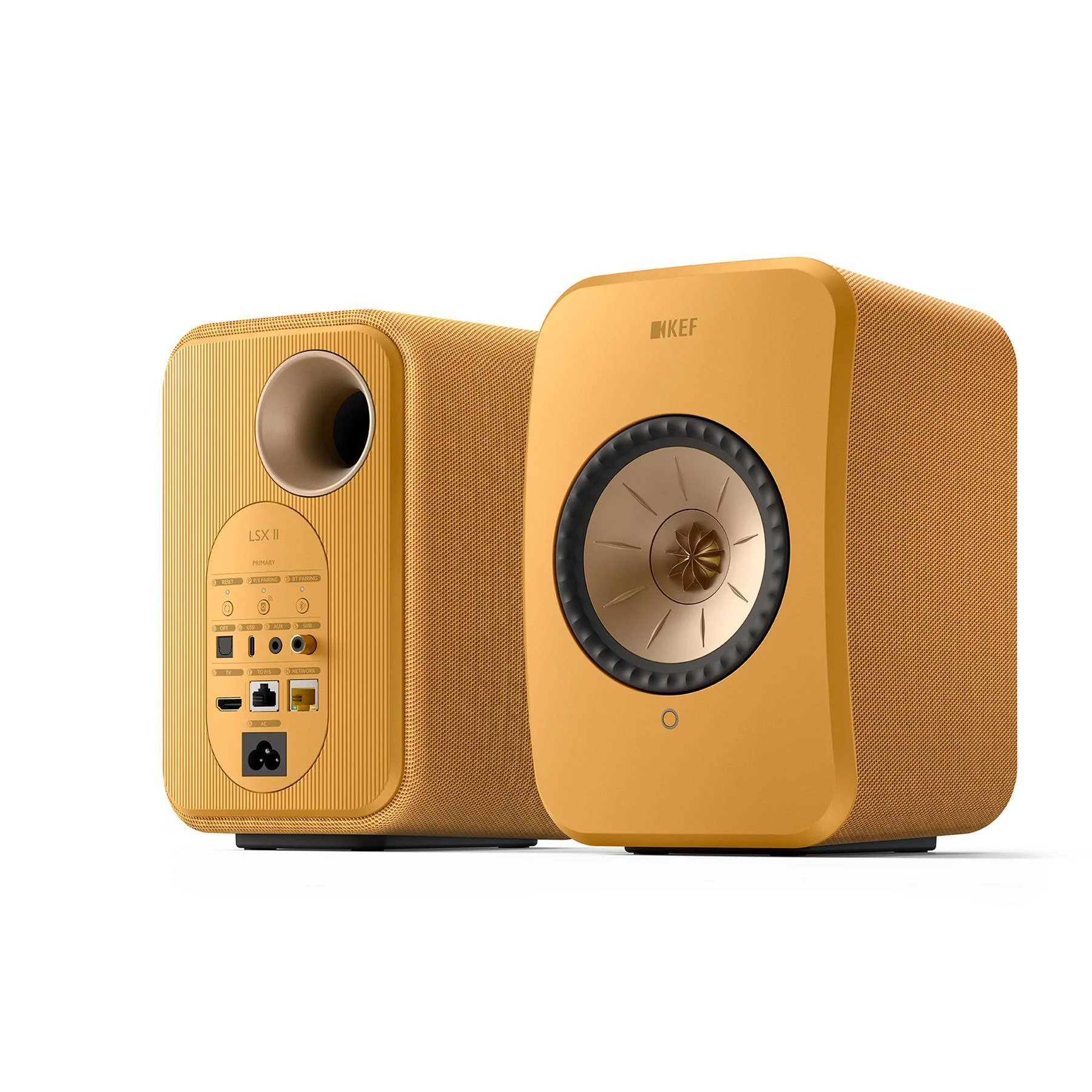 KEF LSX II Wireless HiFi Speakers - Amber Haze - Image 7