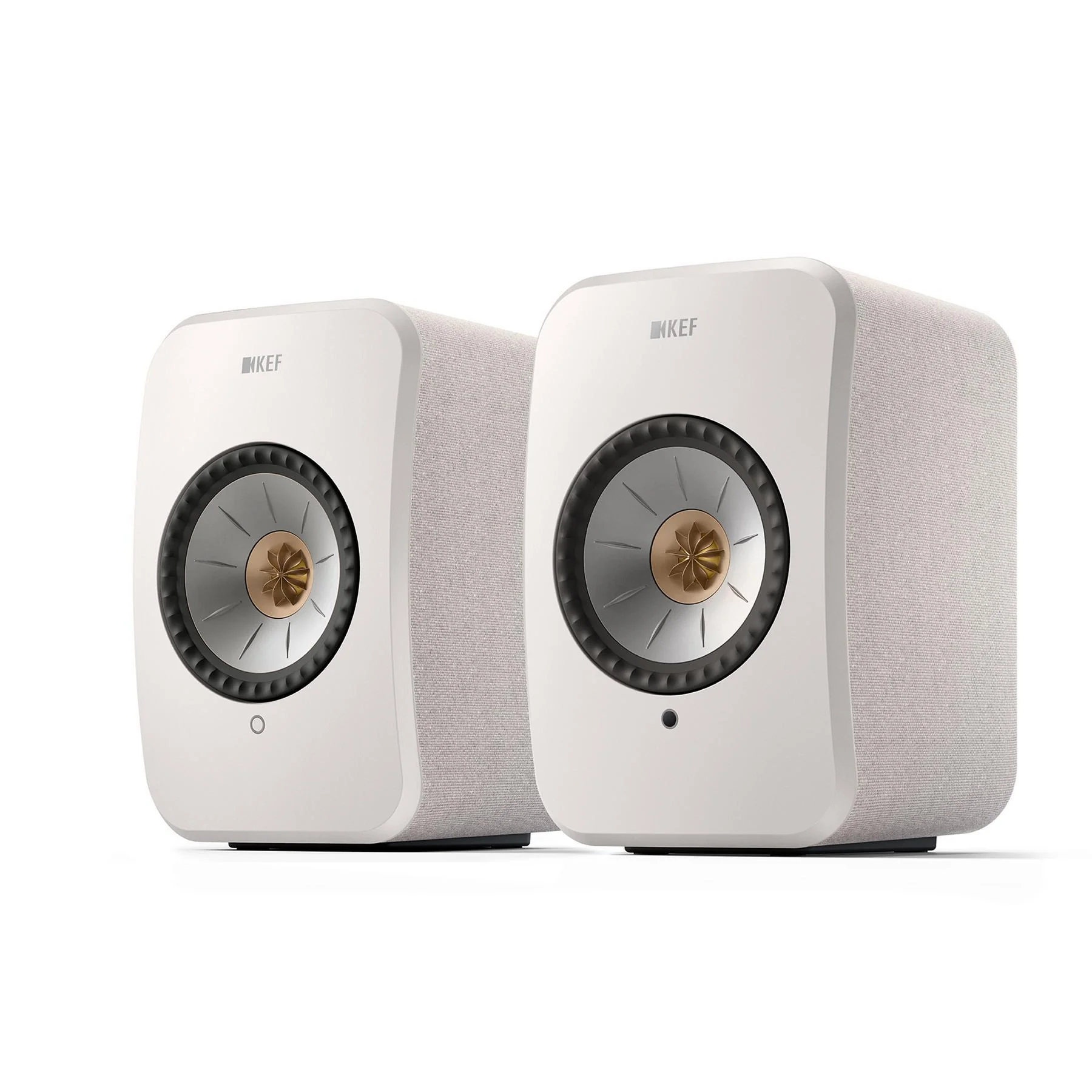 KEF LSX II Wireless HiFi Speakers - Cotton White