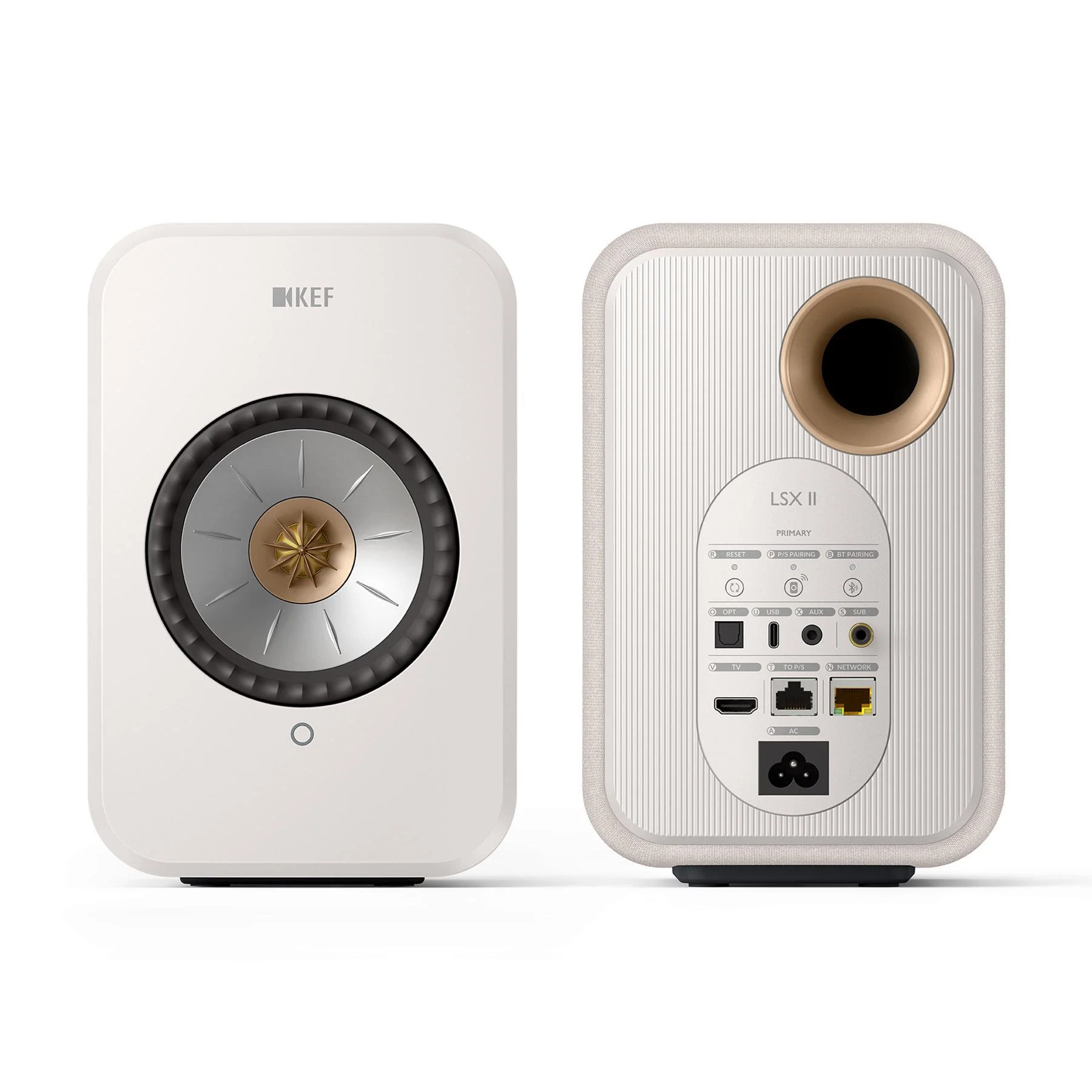 KEF LSX II Wireless HiFi Speakers - Cotton White - Image 6