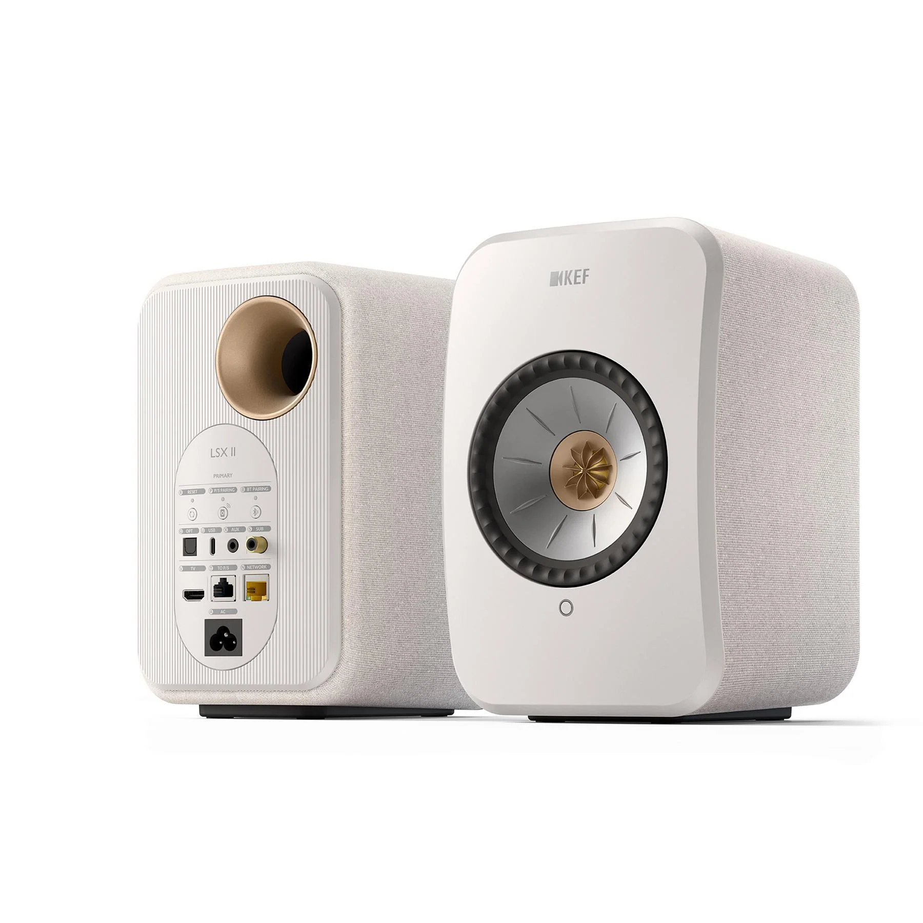 KEF LSX II Wireless HiFi Speakers - Cotton White - Image 7