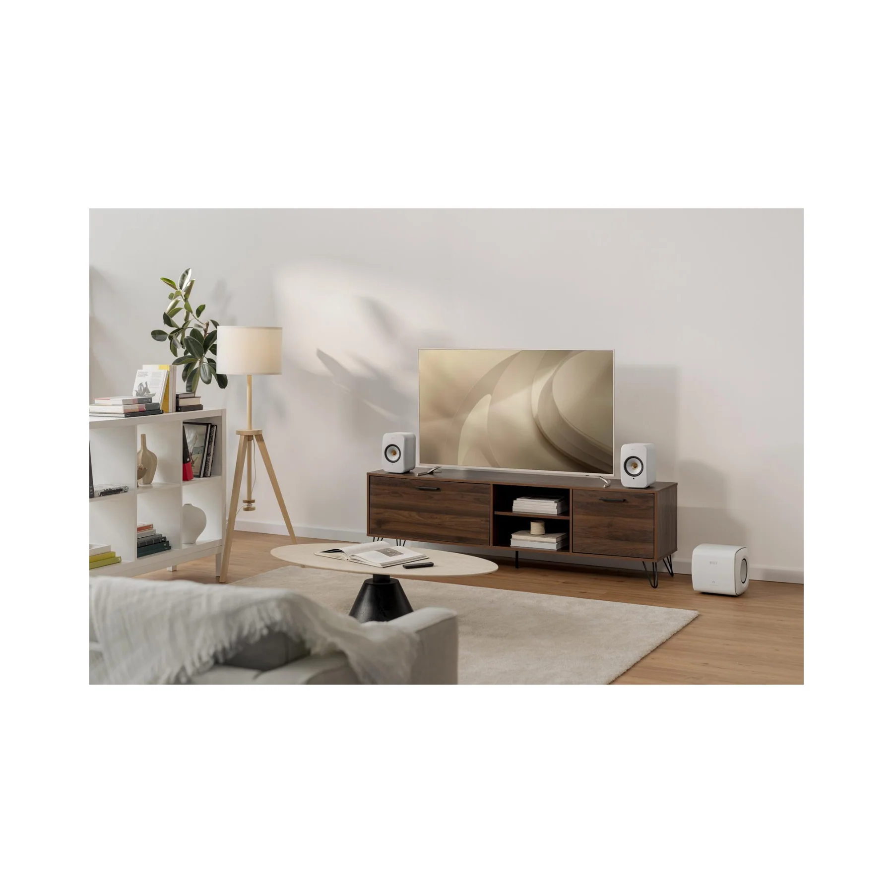 KEF LSX II Wireless HiFi Speakers - Cotton White - Clearance / Open Box - Image 6