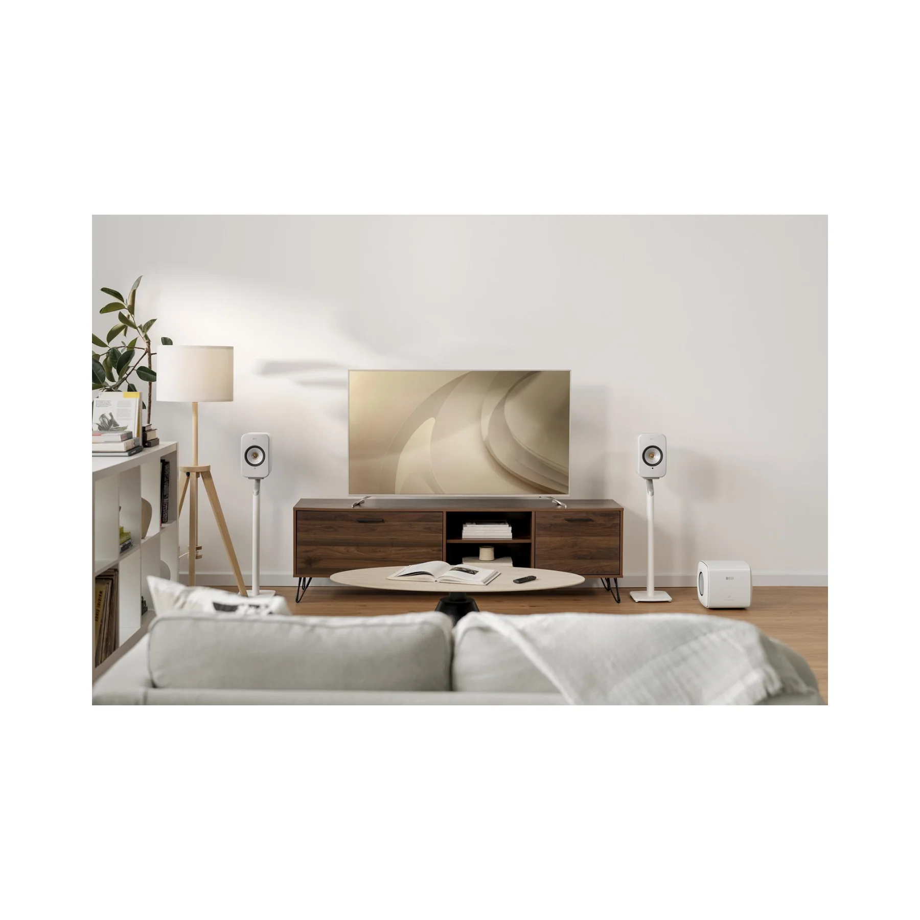 KEF LSX II Wireless HiFi Speakers - Cotton White - Clearance / Open Box - Image 8