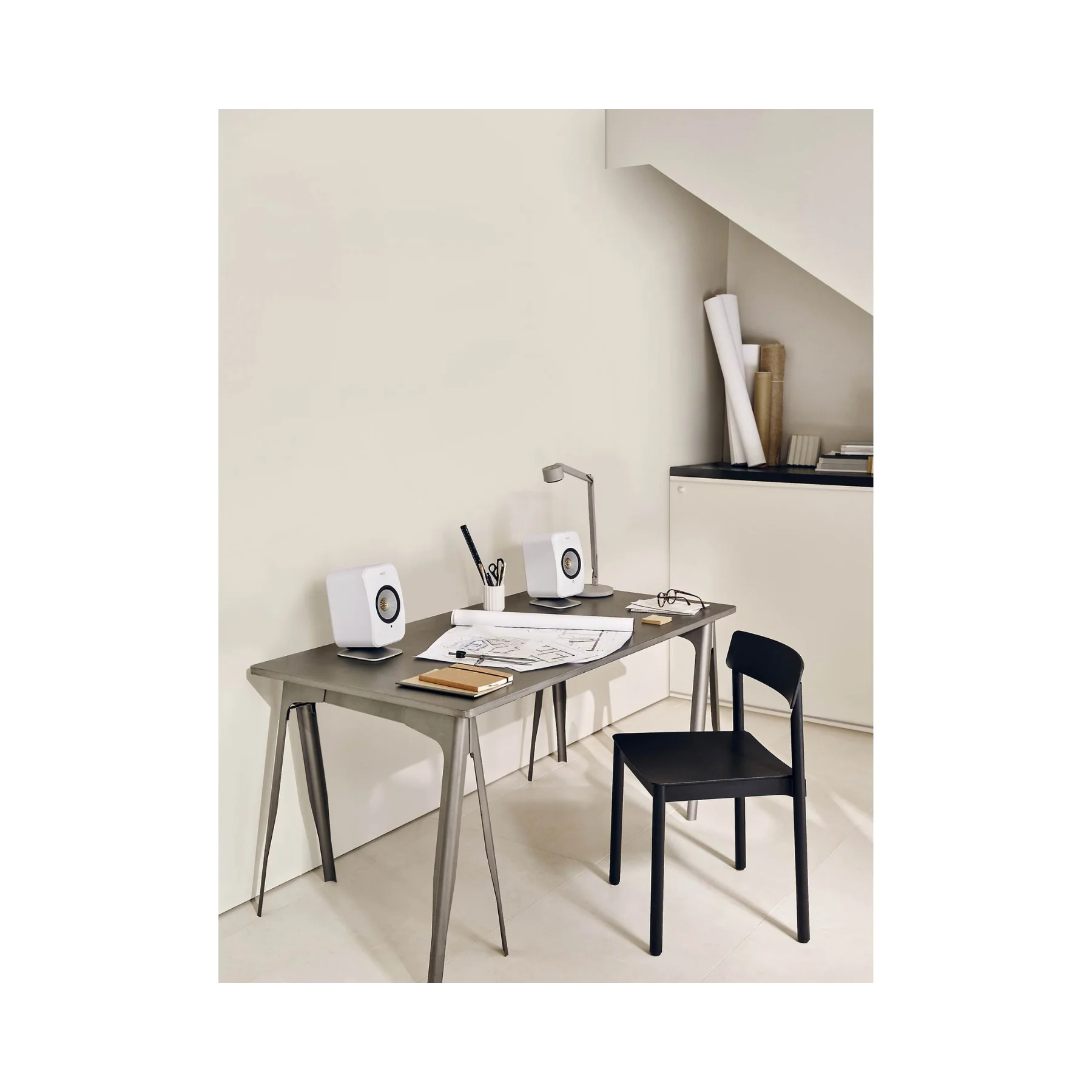 KEF P1 Desk Pads (Silver) - Clearance / Open Box - Image 3