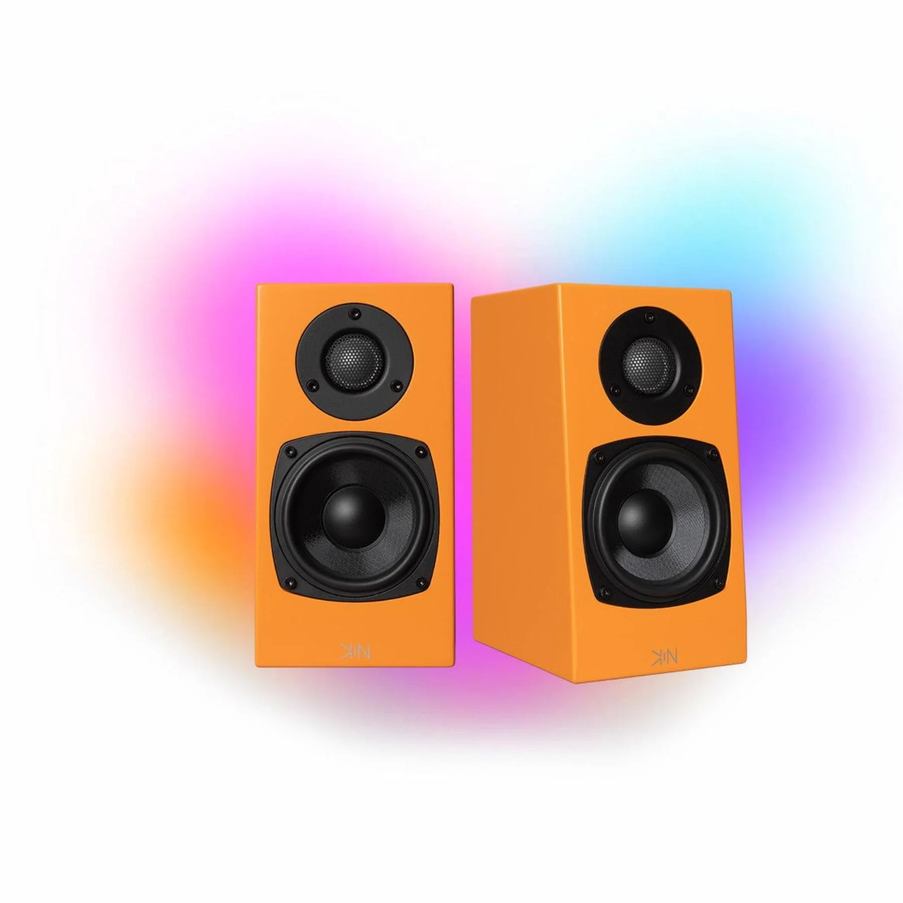 KIN by Totem One Bookshelf Speakers – Satin Orange Pair - Image 2