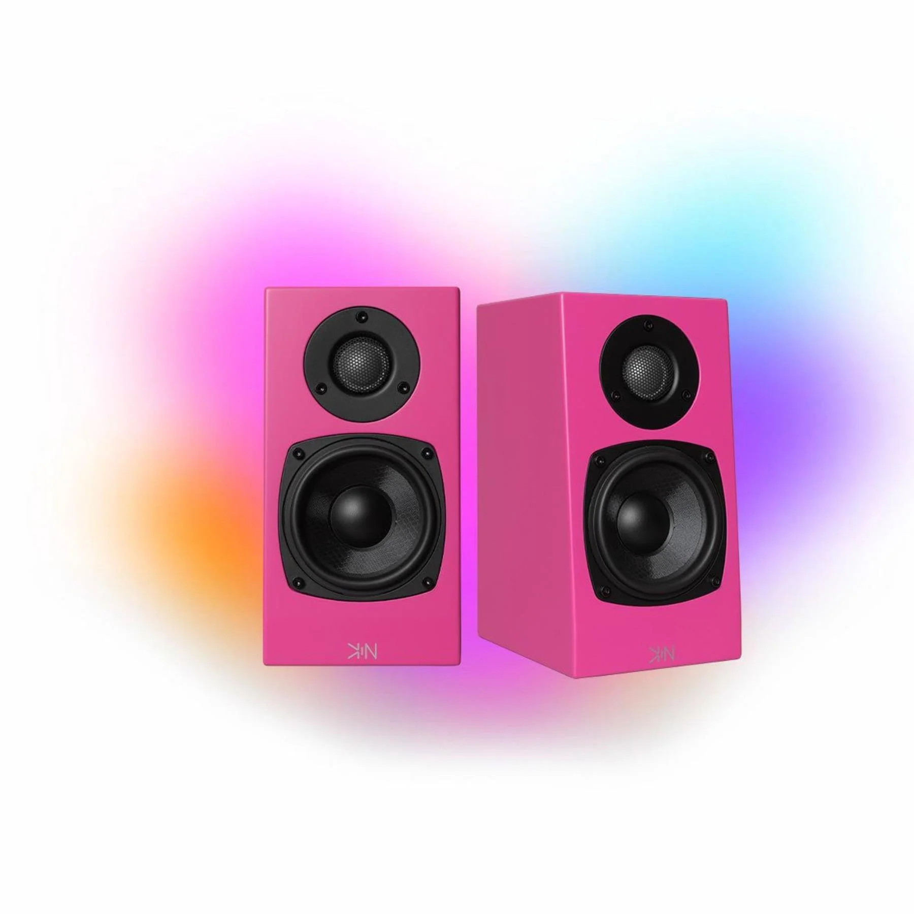 KIN by Totem One Bookshelf Speakers – Satin Pink Pair - Image 2