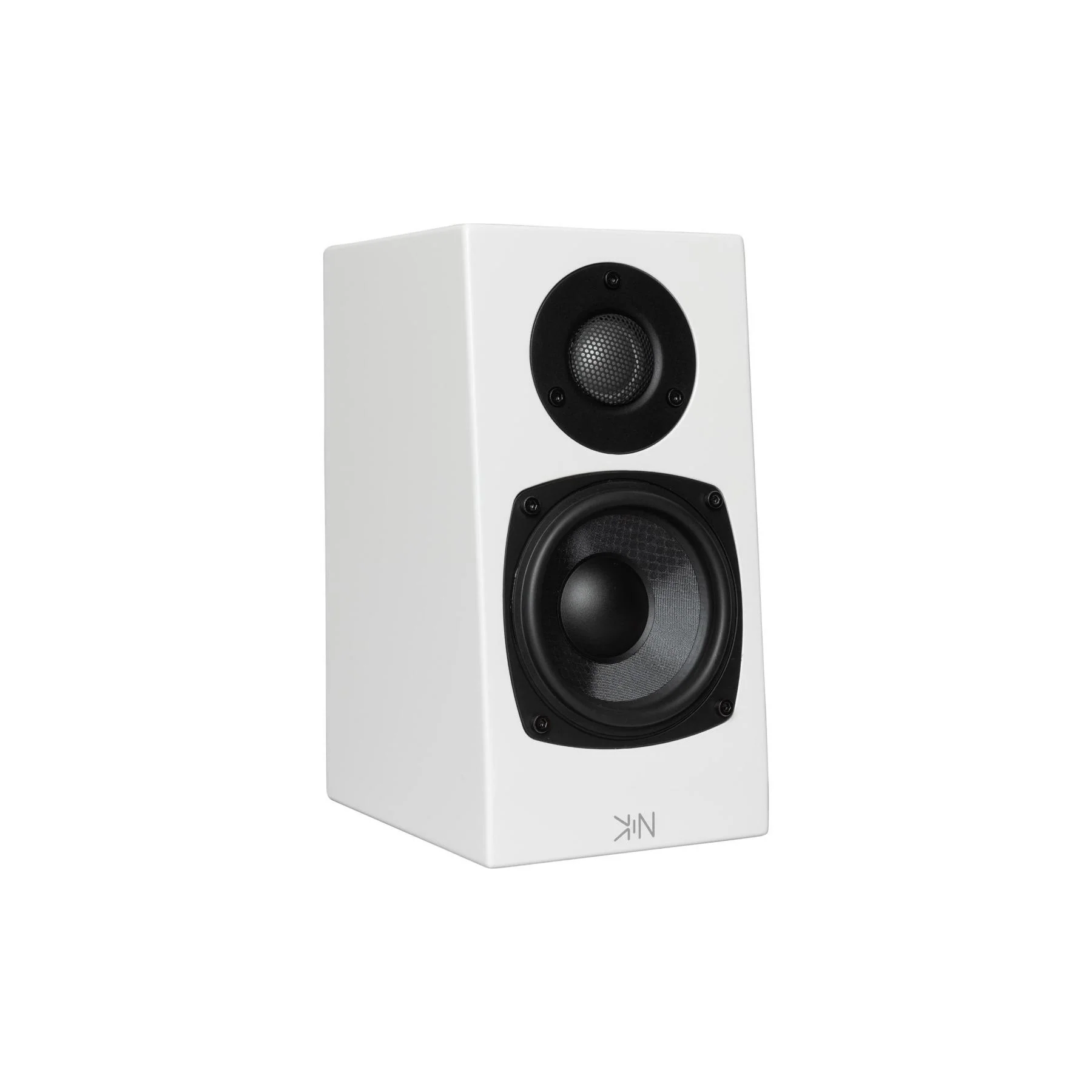 KIN by Totem One Bookshelf Speakers – Satin White Pair