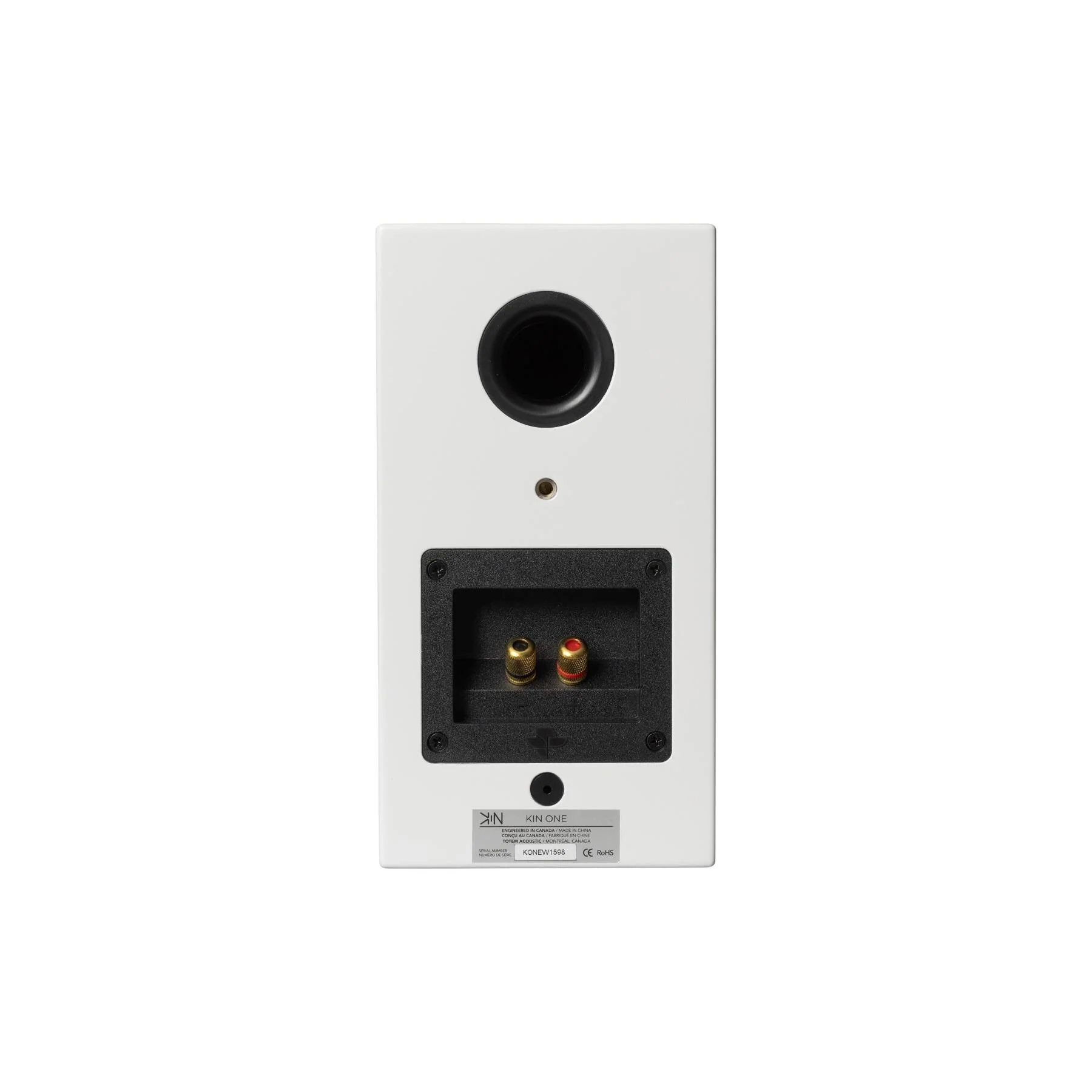 KIN by Totem One Bookshelf Speakers – Satin White Pair - Image 4