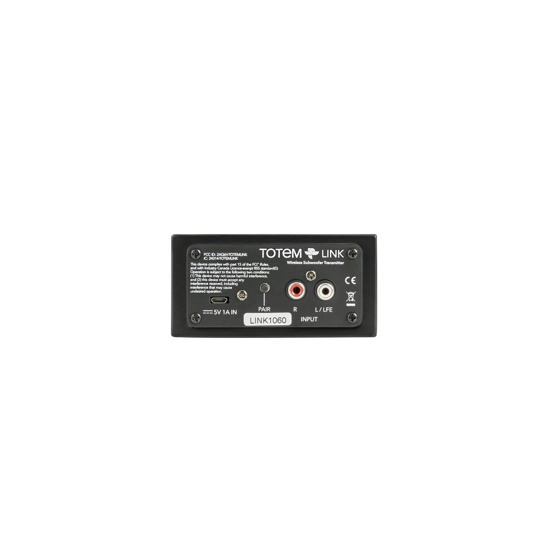 KIN by Totem Link Wireless Subwoofer Transmitter – RCA & LFE - Image 4