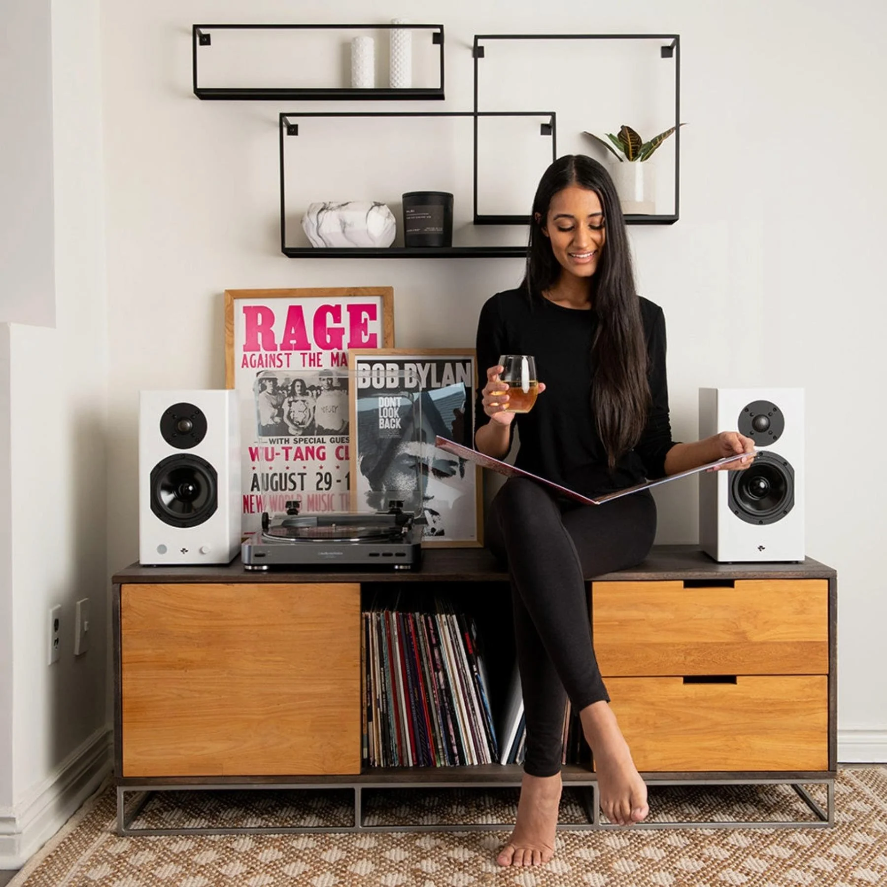 KIN by Totem Play Powered Bookshelf Speakers – Satin Black Pair - Image 5
