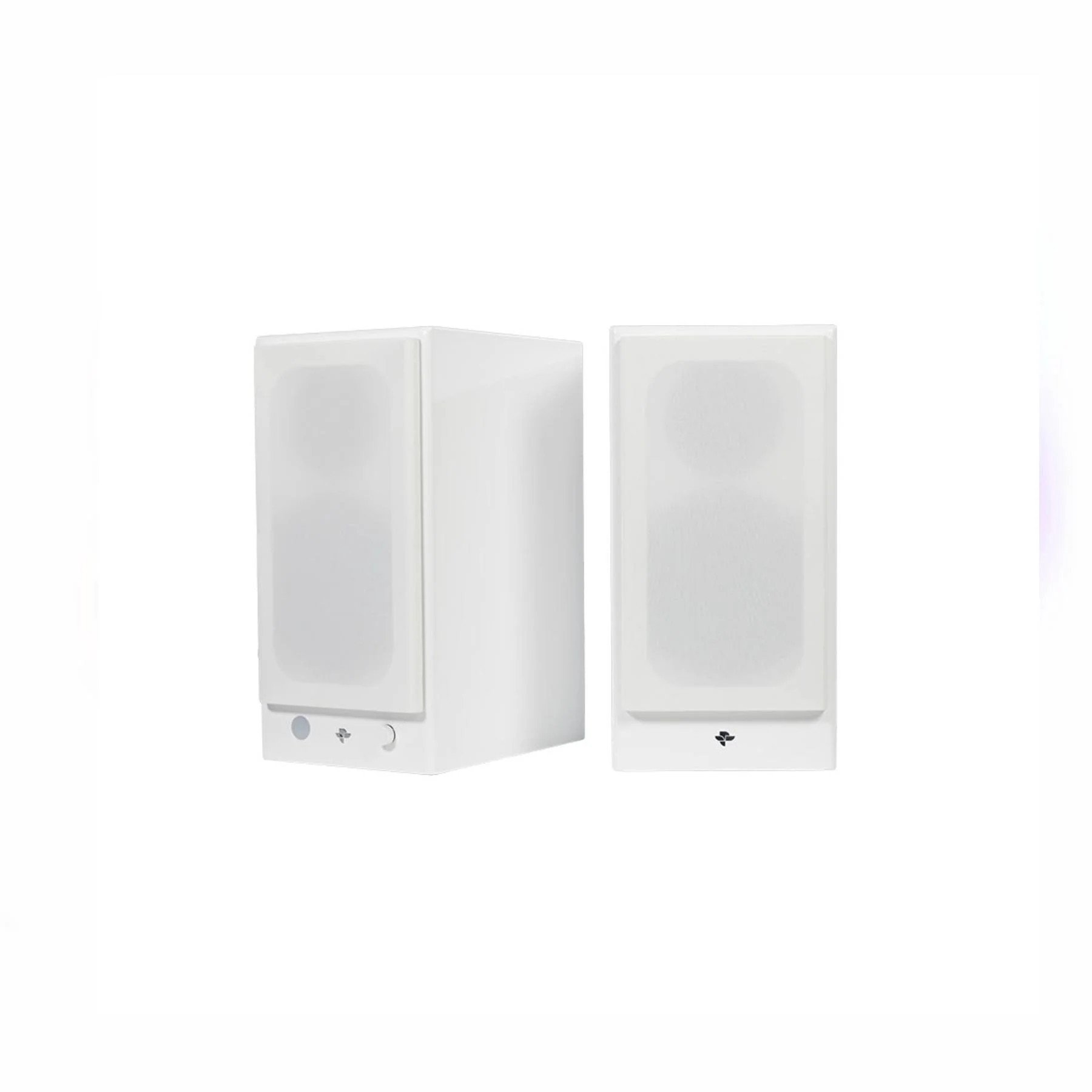 KIN by Totem Play Powered Bookshelf Speakers – Satin White Pair - Image 3