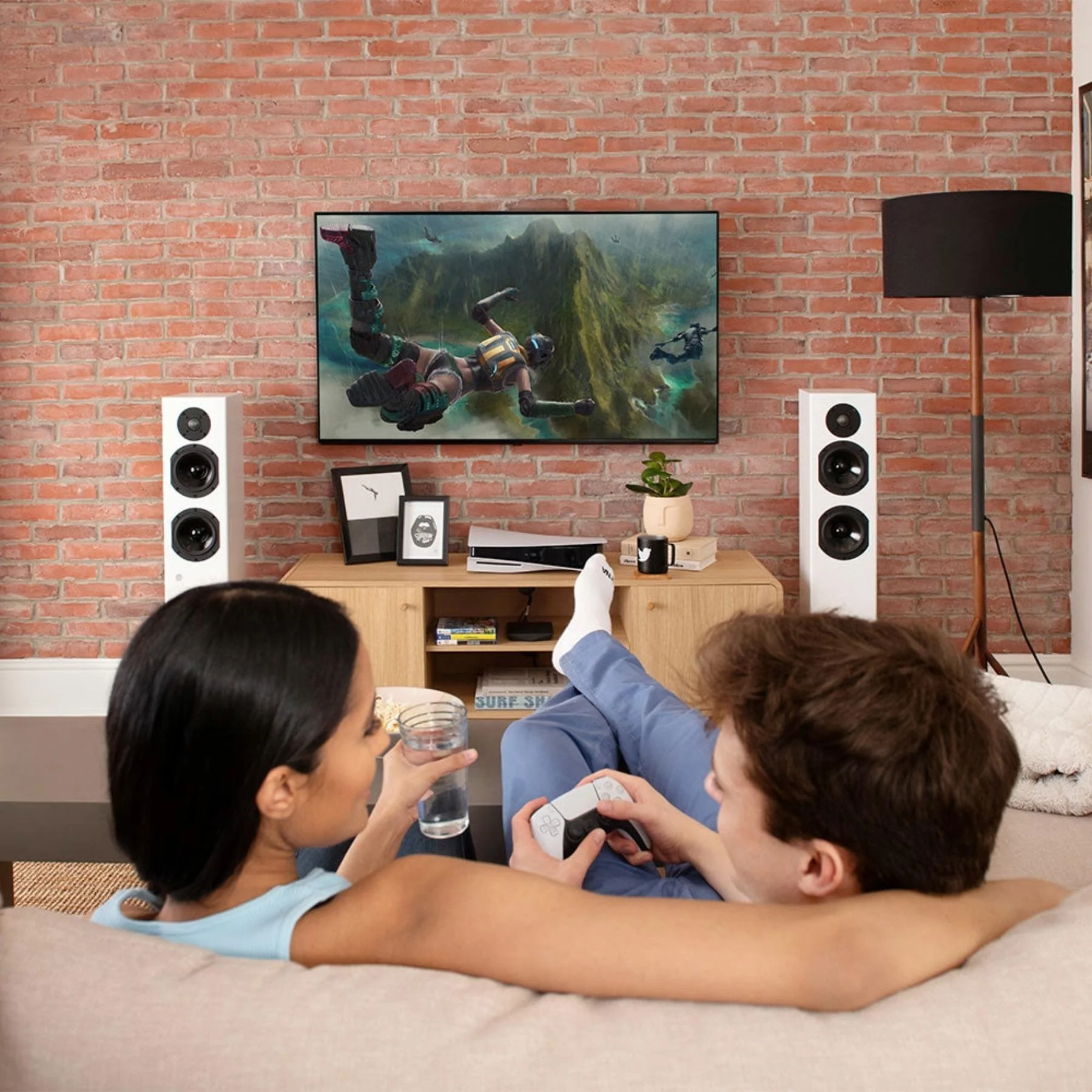 KIN by Totem Play Tower II Powered Floorstanding Speaker – Black Pair - Image 5