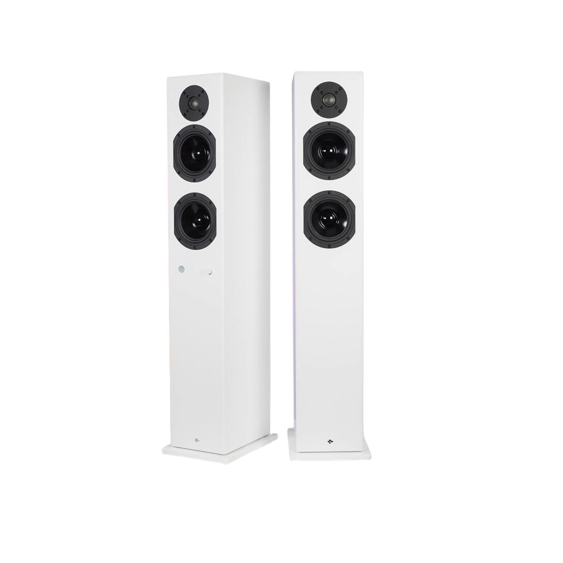 KIN by Totem Play Tower II Powered Floorstanding Speaker – White Pair