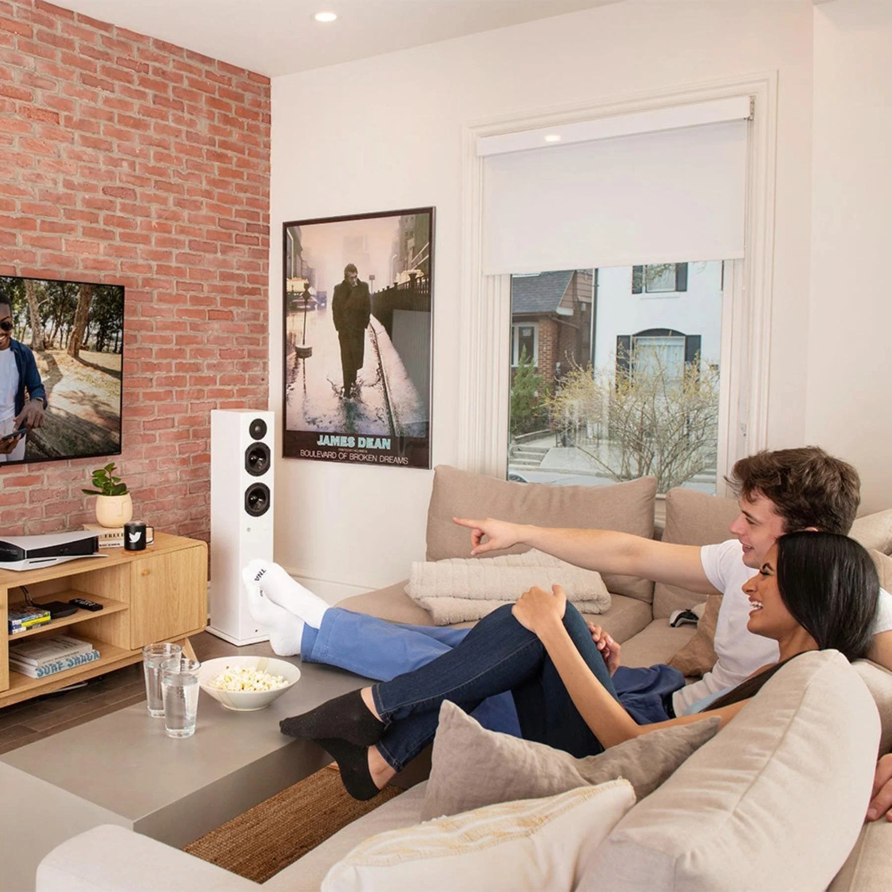 KIN by Totem Play Tower II Powered Floorstanding Speaker – White Pair - Image 6
