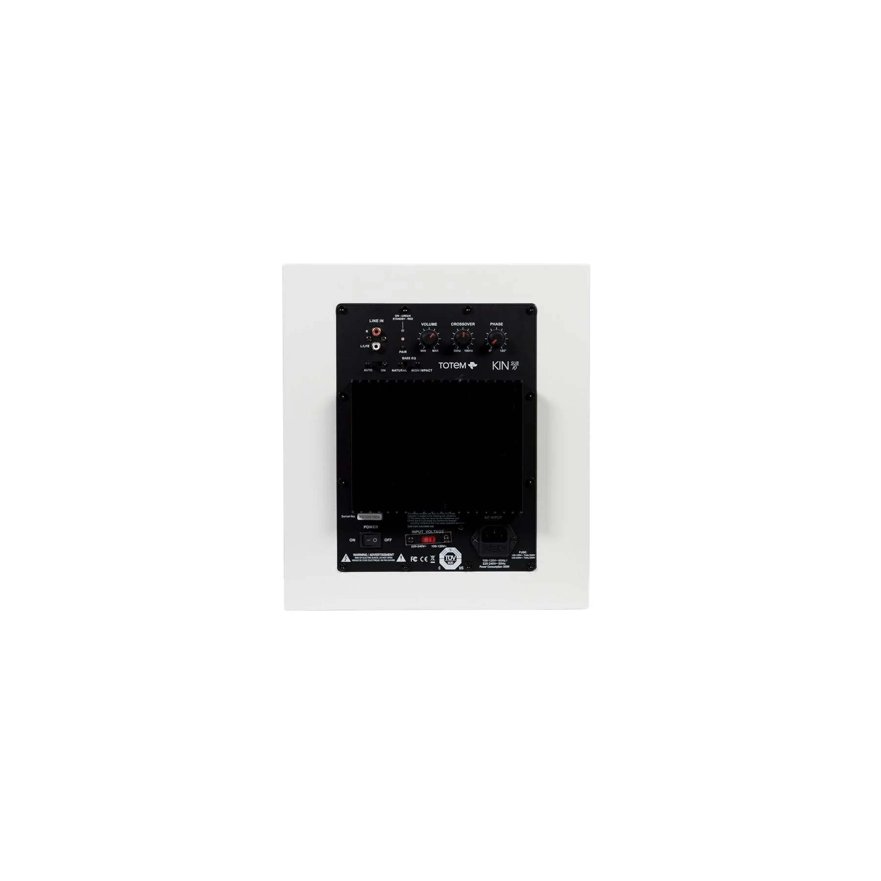 KIN by Totem Sub 10 Powered Subwoofer – Satin White - Image 5