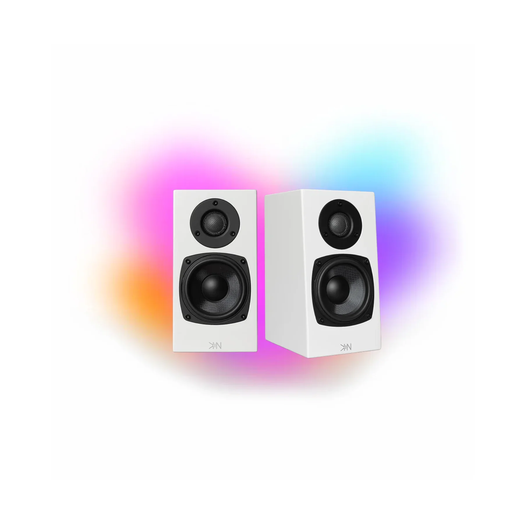 KIN One Bookshelf Speakers – Satin White Pair - Clearance / Open Box