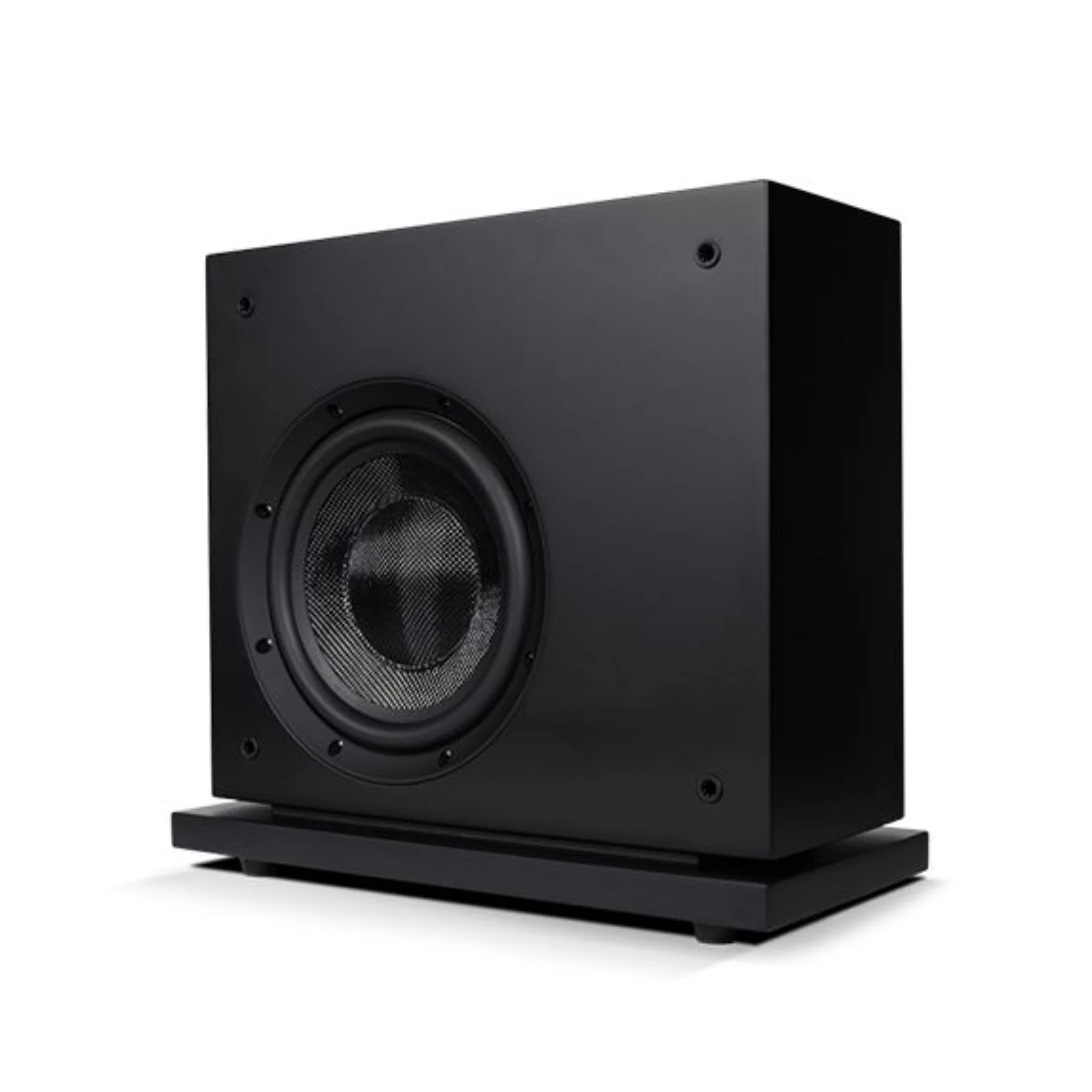 Leon Aaros Series A8-200 - 8" Ultra-Thin Powered Subwoofer (Black) - Clearance / Open Box