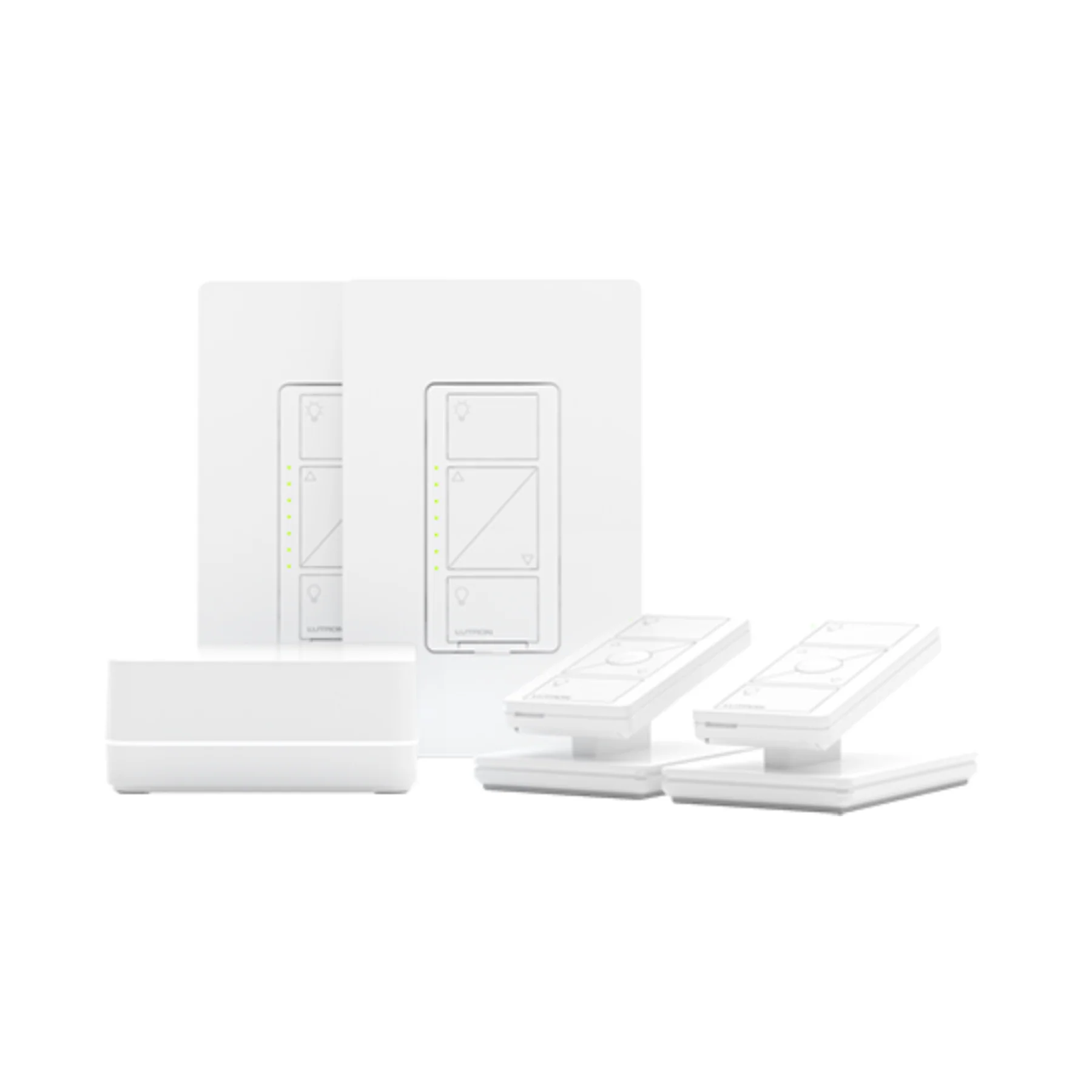 Lutron Caseta Deluxe Smart Dimmer Switch (2 Count) Kit with Caseta Smart Hub | P-BDG-PKG2W | White - Clearance / Open Box - Image 6