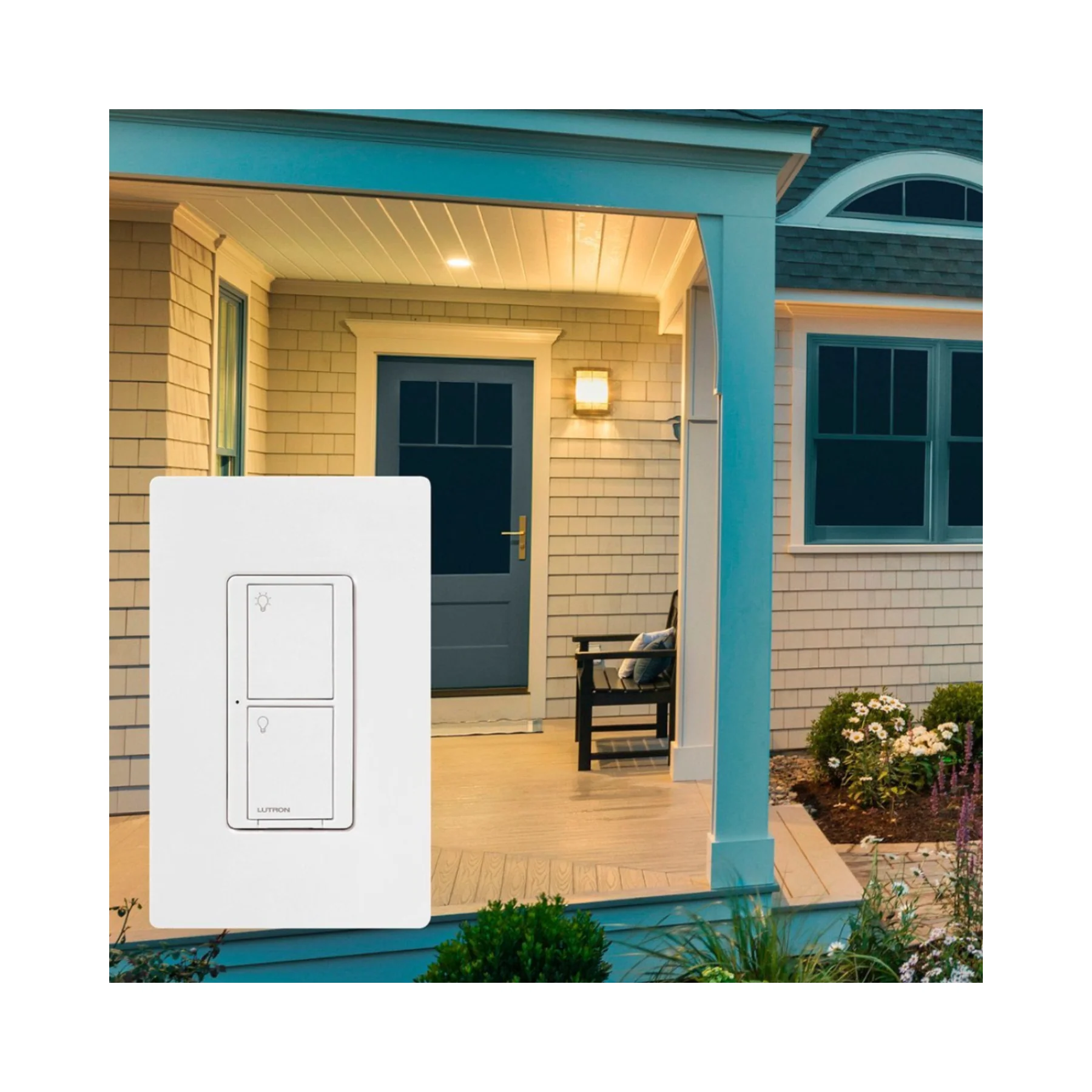 Lutron Caseta Deluxe Smart Switch Kit | P-BDG-PKG2WS-WH | White - Clearance / Open Box - Image 2