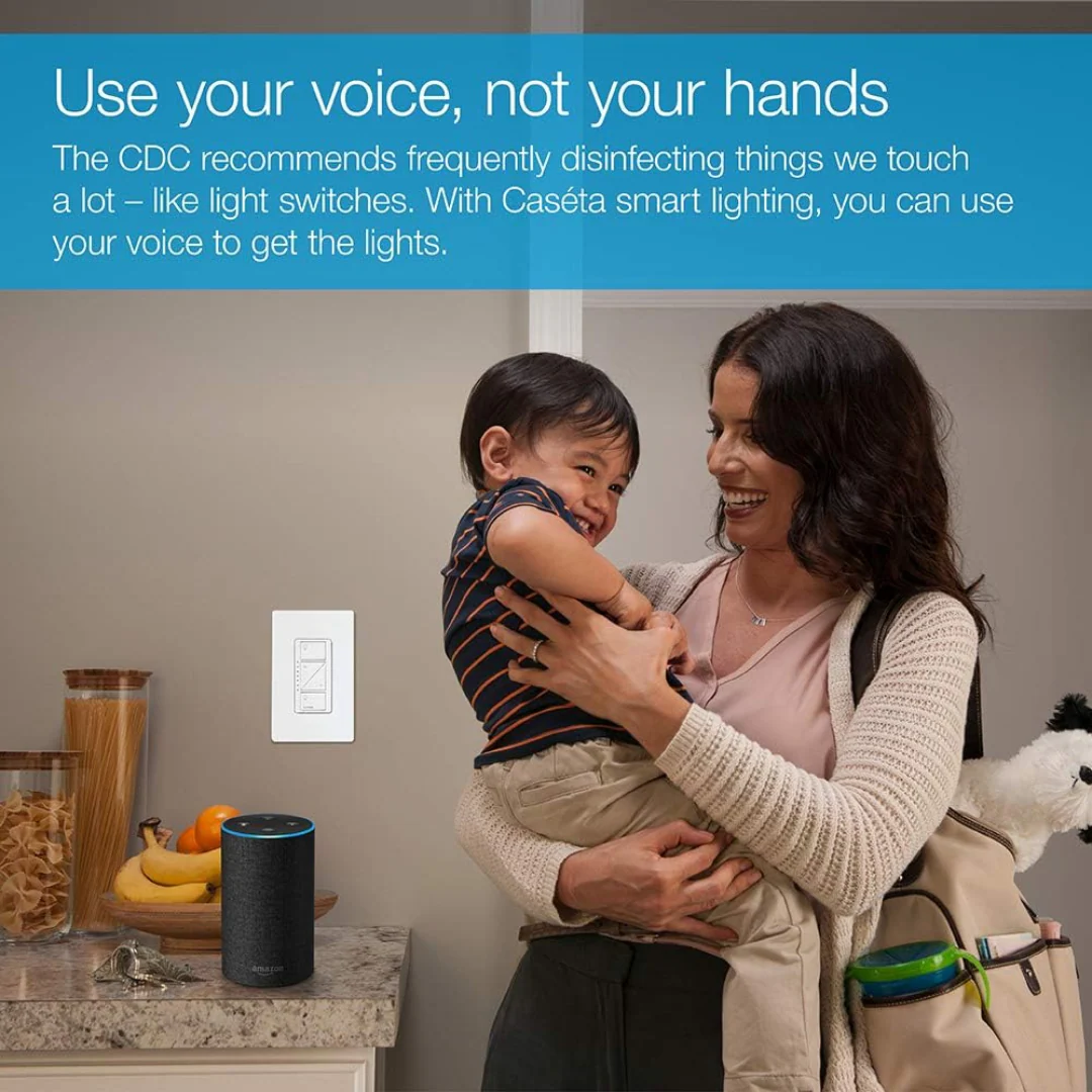 Lutron Caseta Smart Lighting Dimmer Switch and Remote Kit | P-PKG1W-WH | White - Image 9