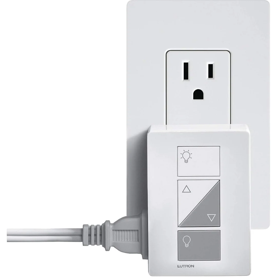 Lutron Caseta Smart Lighting Lamp Dimmer | PD-3PCL-WH | White - Image 2