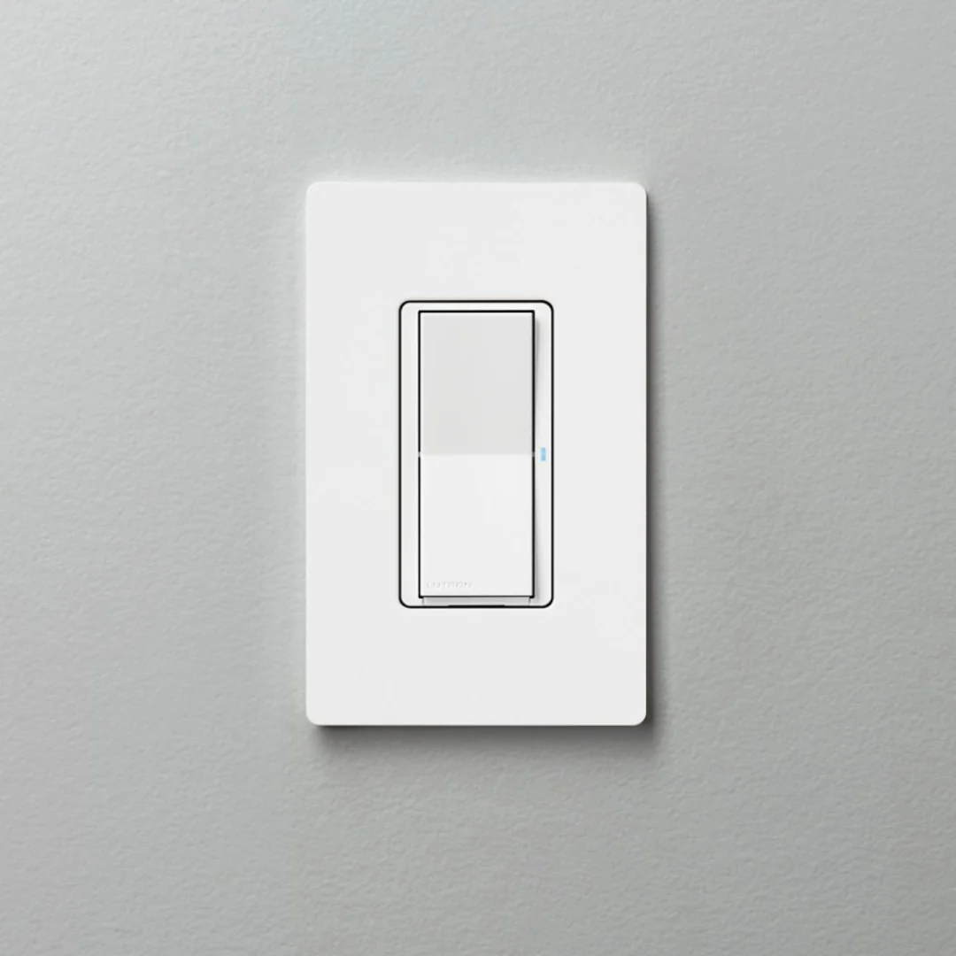 Lutron Claro Smart Switch for Caséta Smart Lighting | Neutral Wire Required | DVRF-5NS-WH | White - Image 2