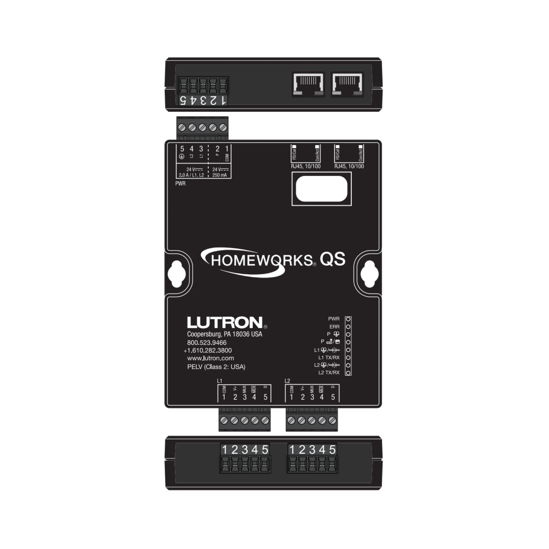 Lutron HQP6-2 - HomeWorks QS Processor - Clearance / Open Box