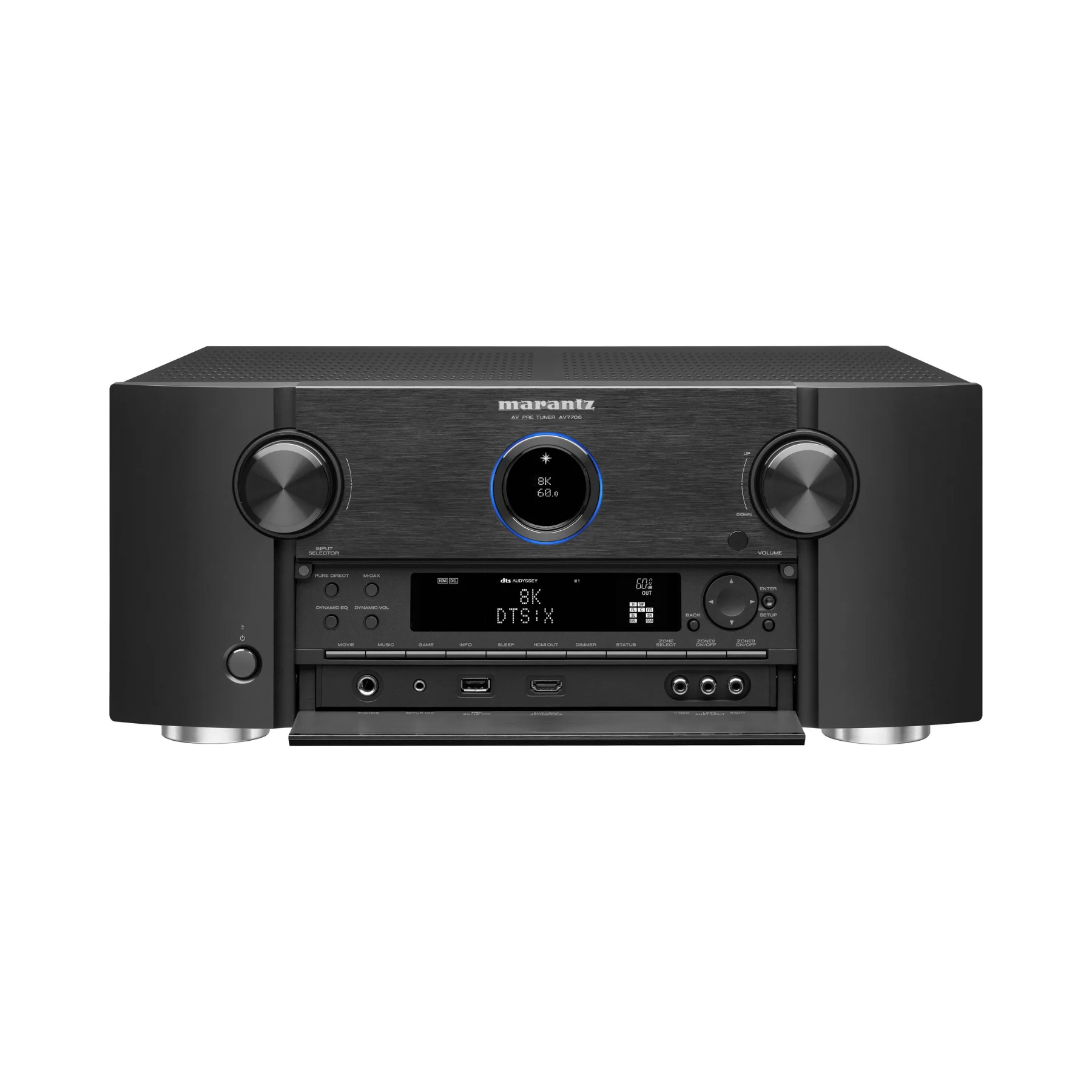 Marantz AV7706 Home theater preamp/processor with 11.2-channel processing, Dolby Atmos®, Apple AirPlay® 2, Bluetooth®, and HEOS Built-in - Clearance/ Open Box - Image 3