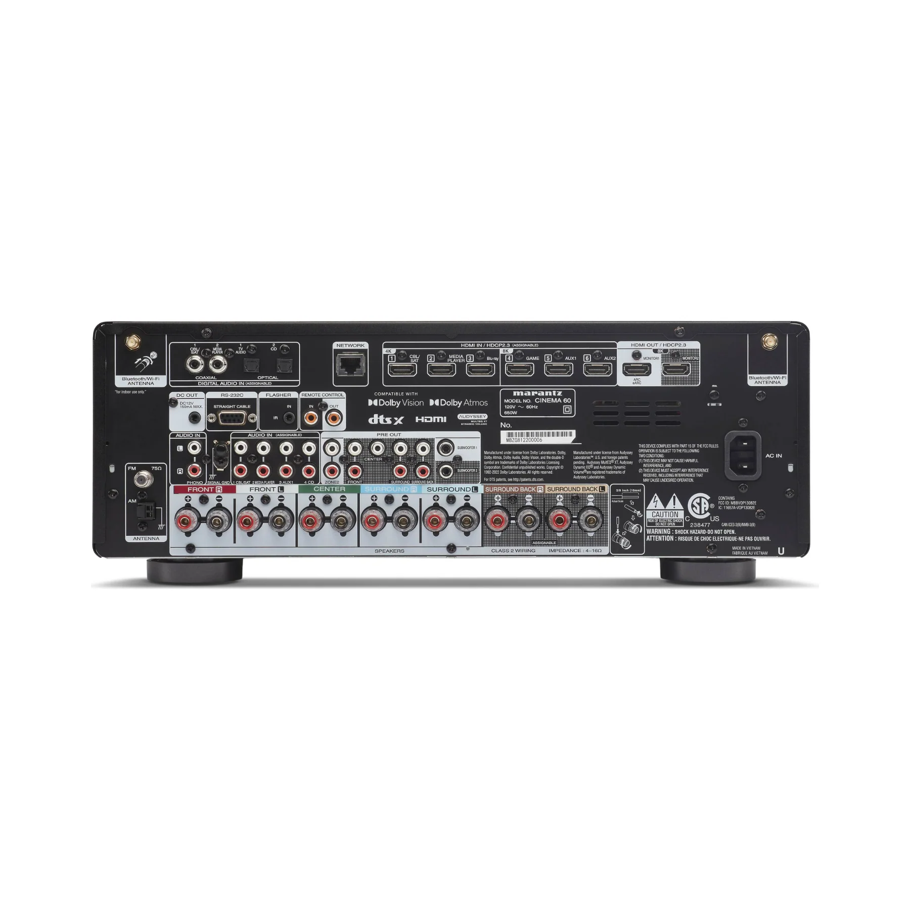 Marantz Cinema 60 - Premium 7.2 Ch 8K AV Receiver - Clearance / Open Box - Image 3