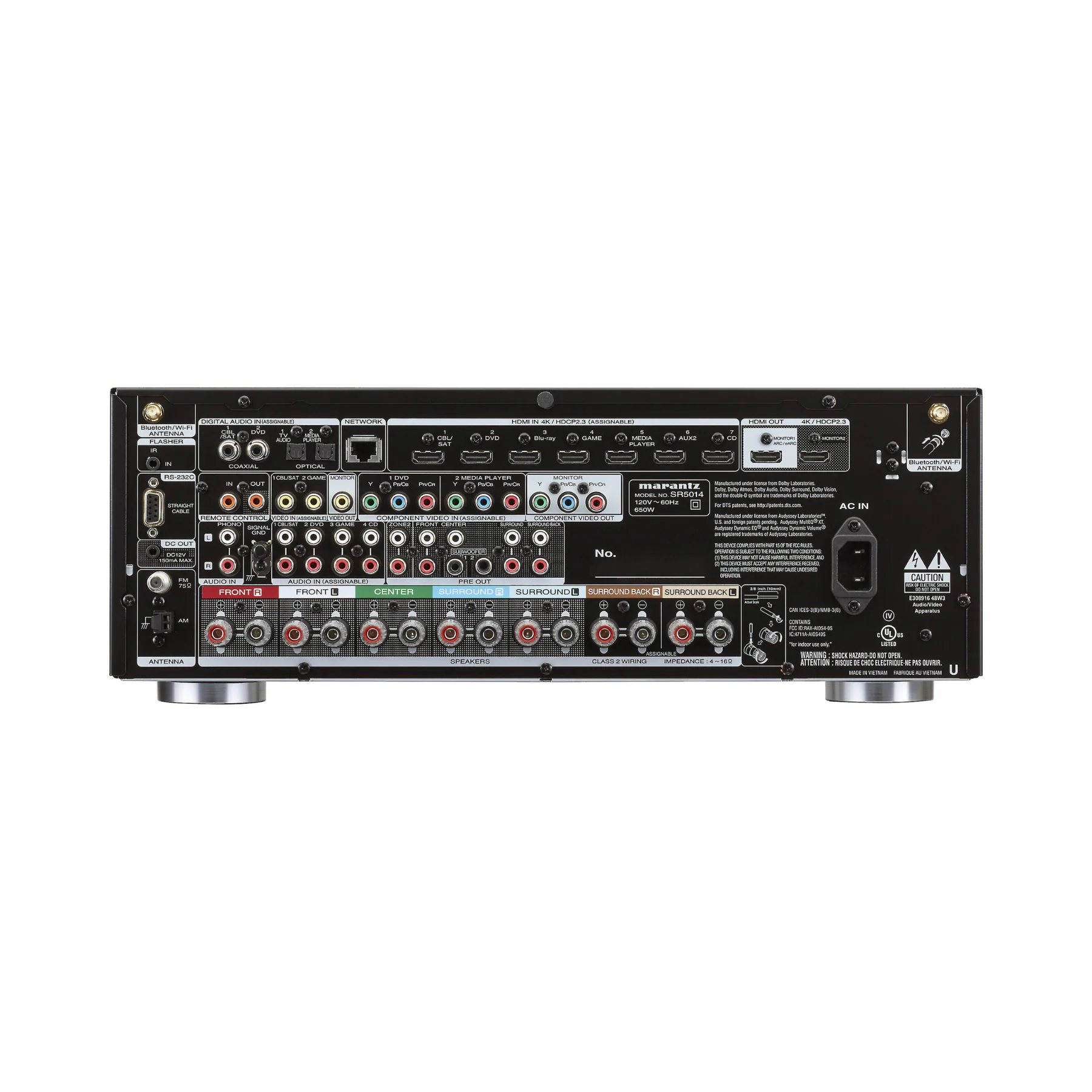 Marantz SR5014 - 7.2ch 4K Ultra HD AV Receiver With HEOS Built-in - Clearance / Open Box - Image 3